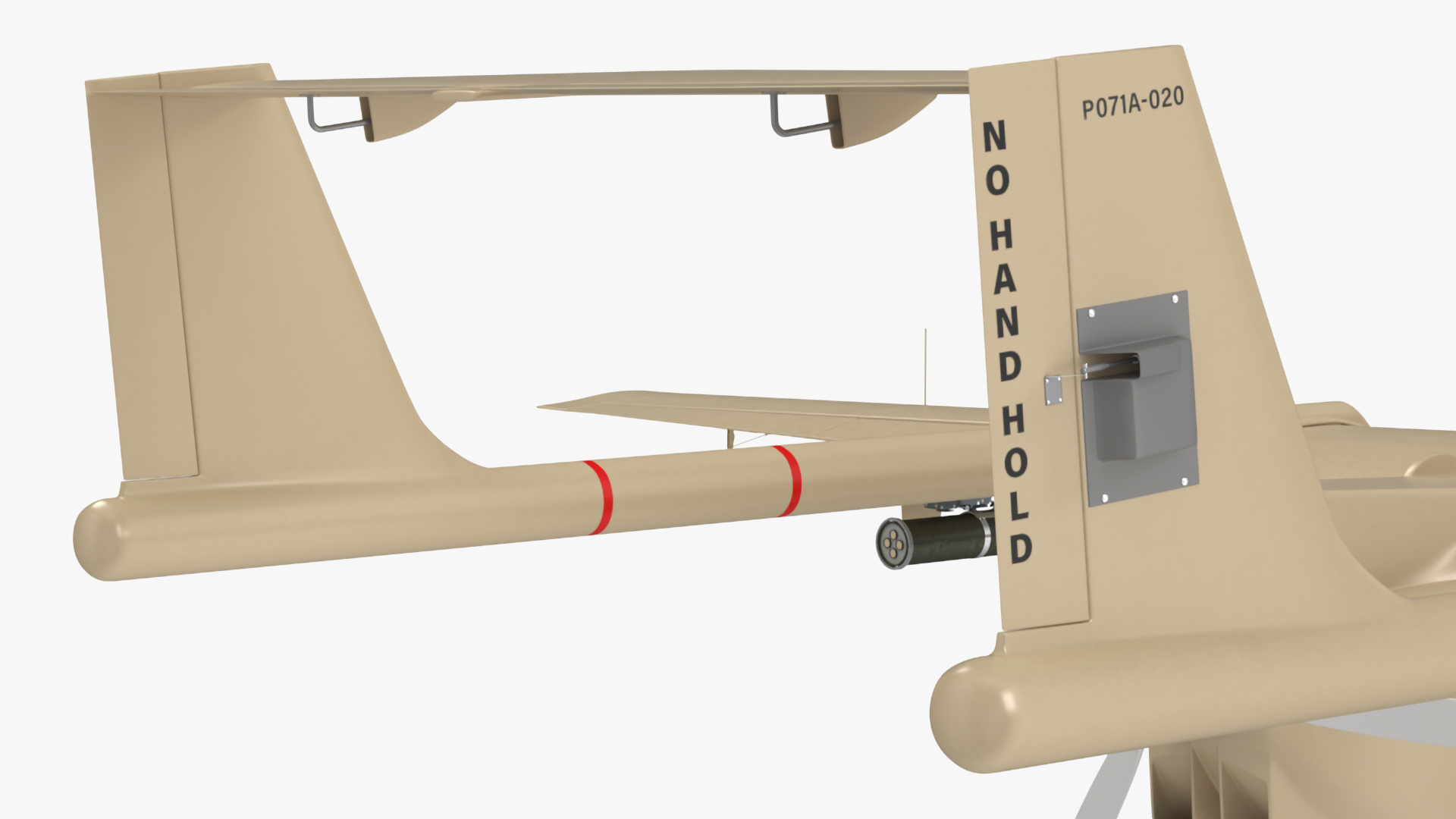 Iranian Drone Mohajer-6 Sand Color 3D model