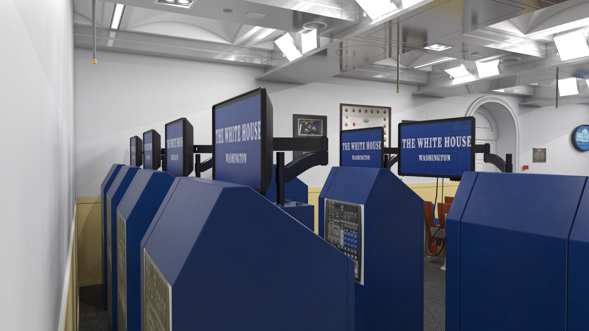 White House Press Room 3D