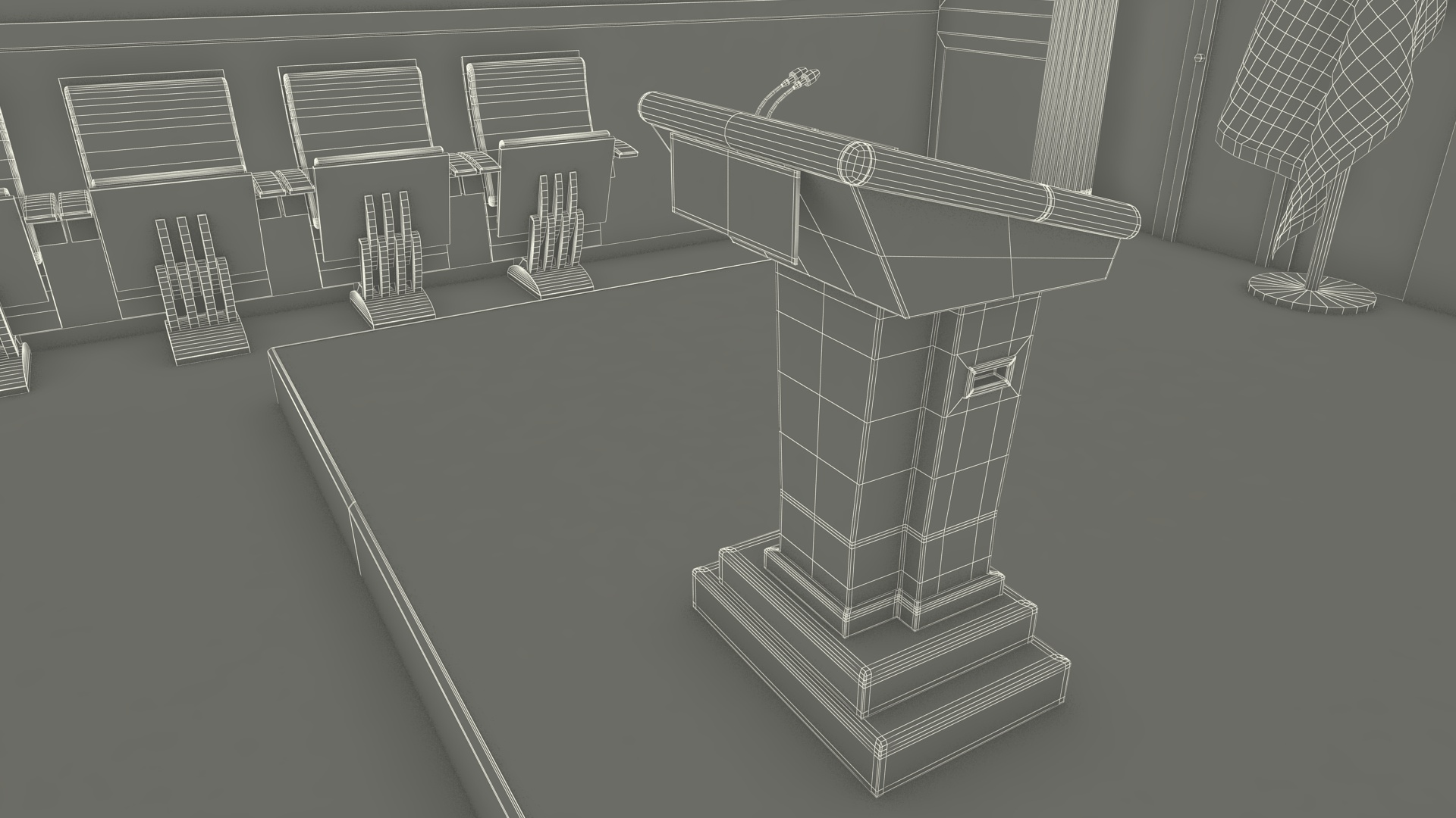 White House Press Room 3D