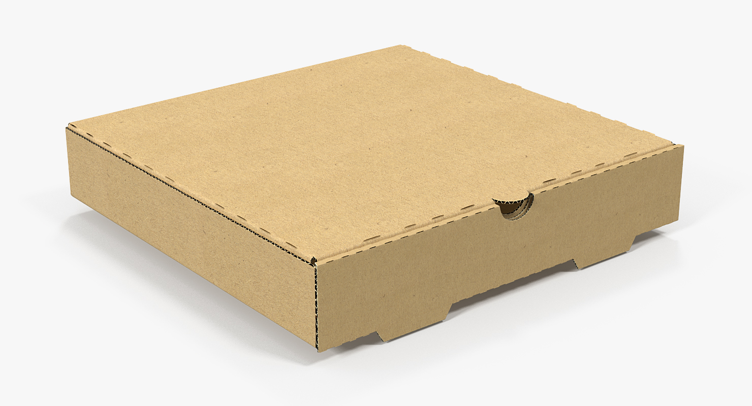 3D Carton Pizza Box