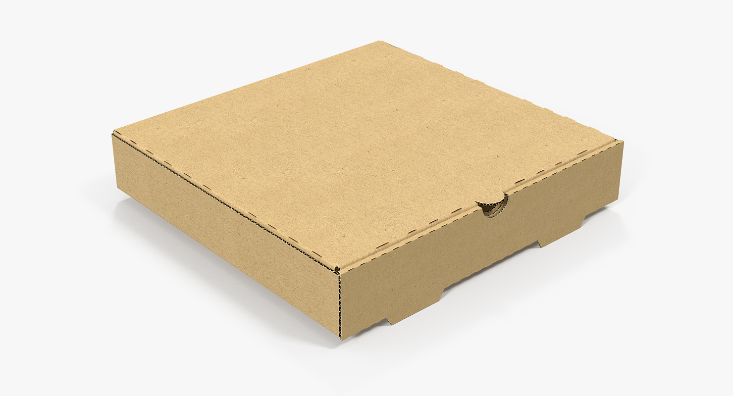 3D Carton Pizza Box