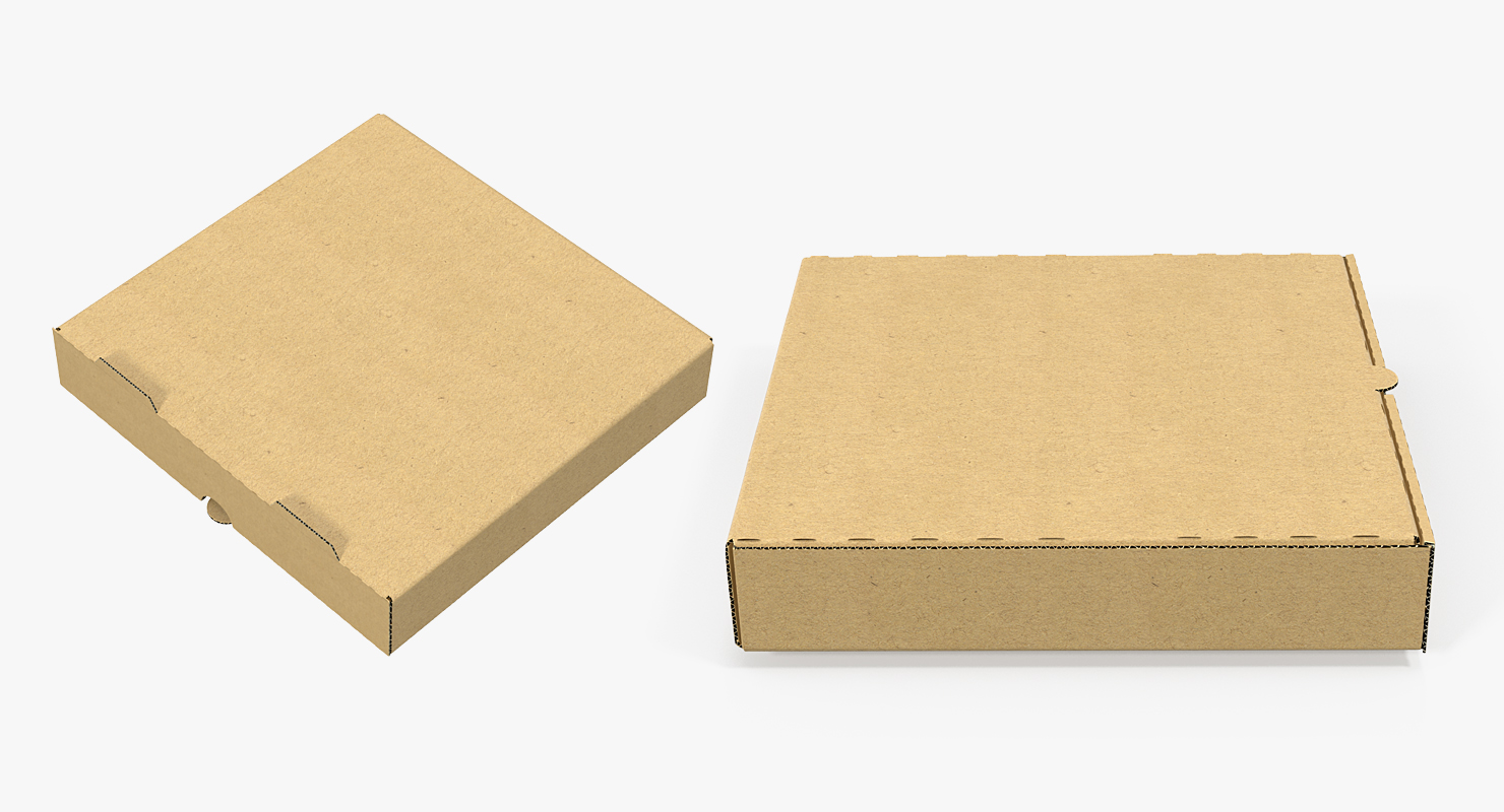 3D Carton Pizza Box