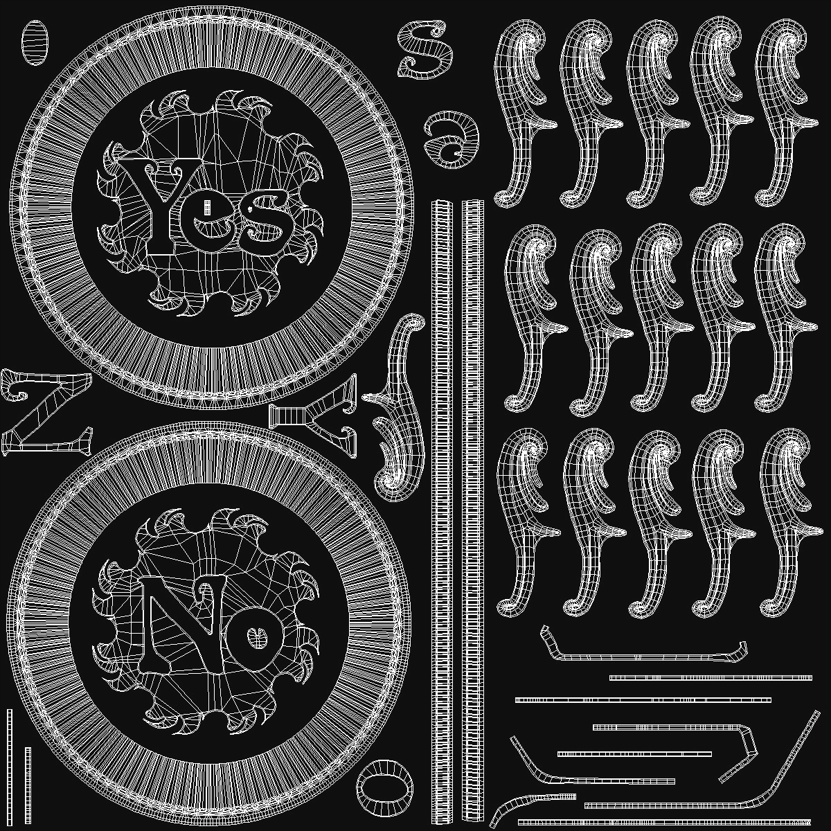 3D Yes or No Decision Maker Coin Silver