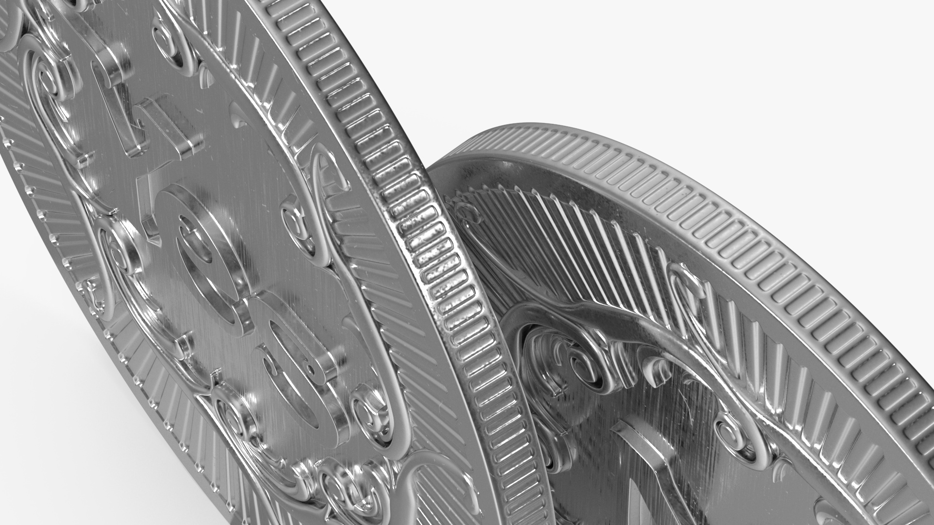 3D Yes or No Decision Maker Coin Silver
