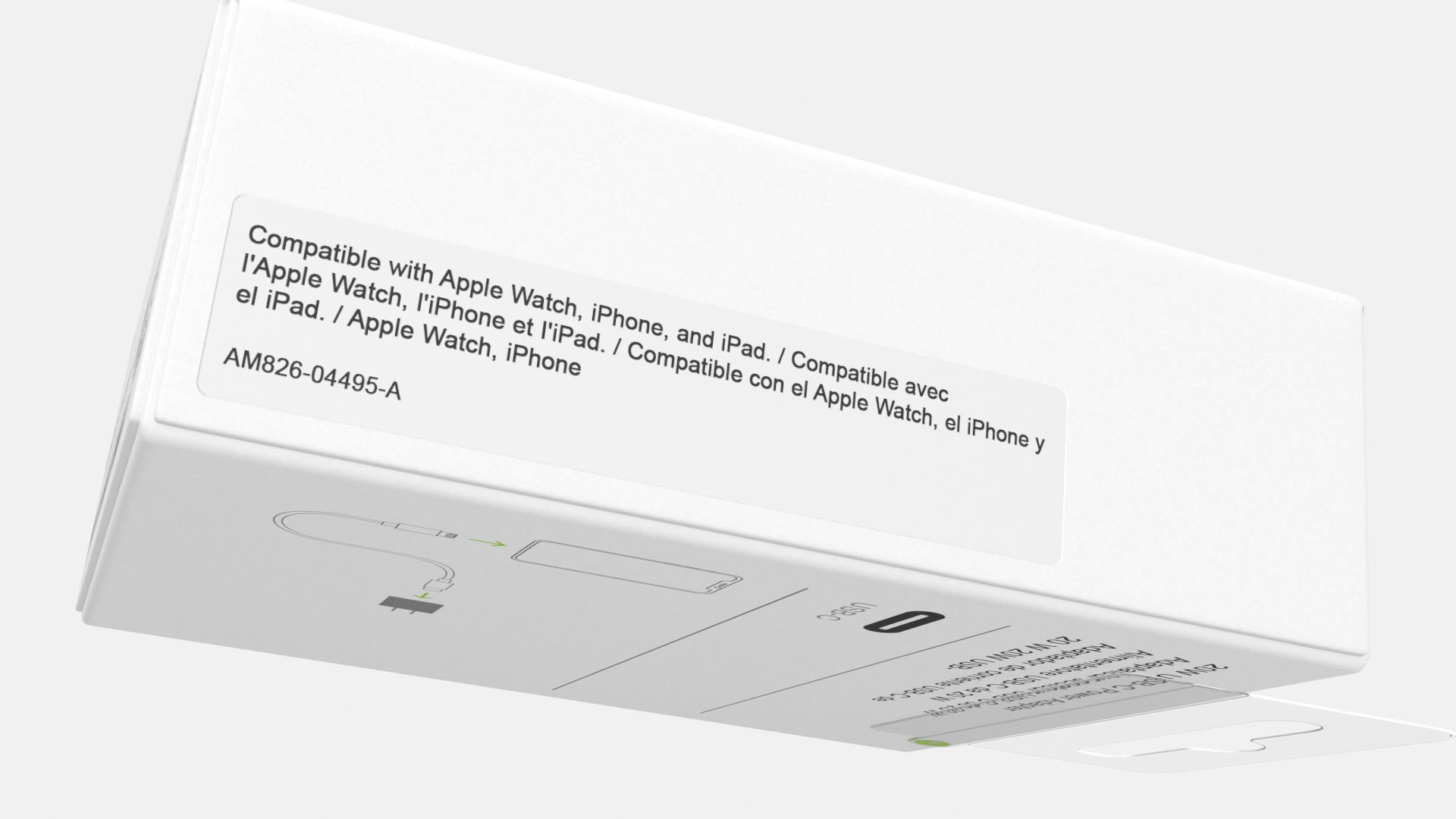 Apple USB-C Power Adapter Retail Packaging 3D