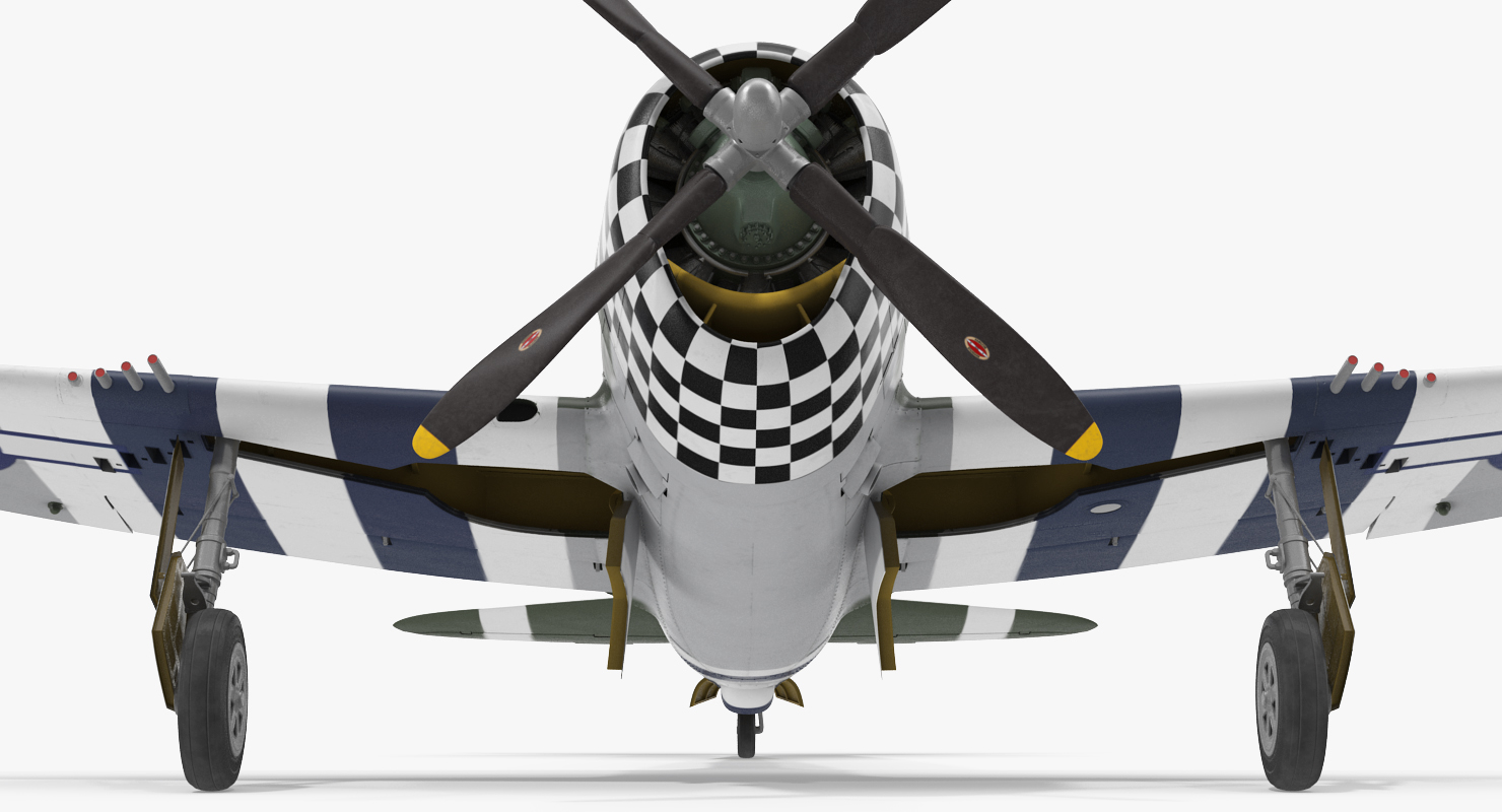 3D model Fighter Aircraft Republic P 47 Thunderbolt US WWII