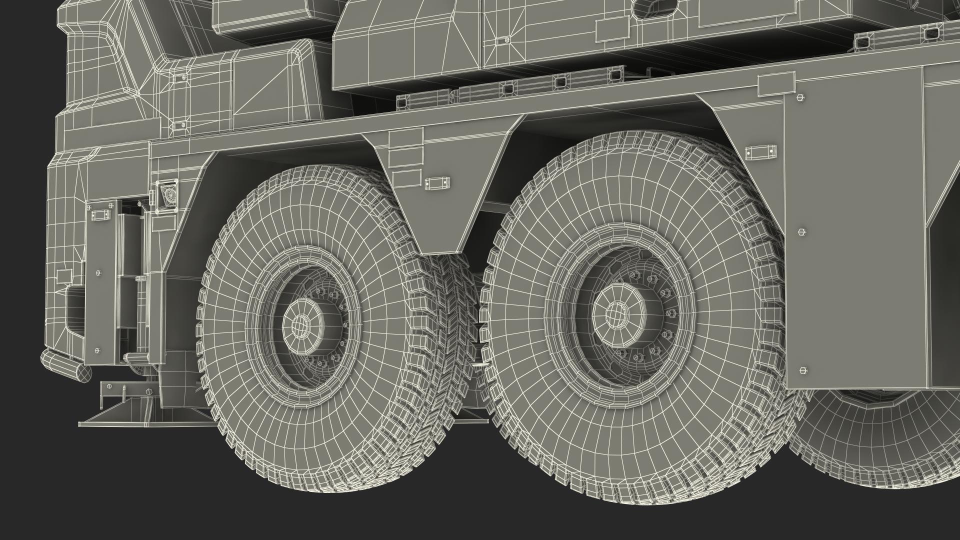 3D Compact Mobile Crane Generic model