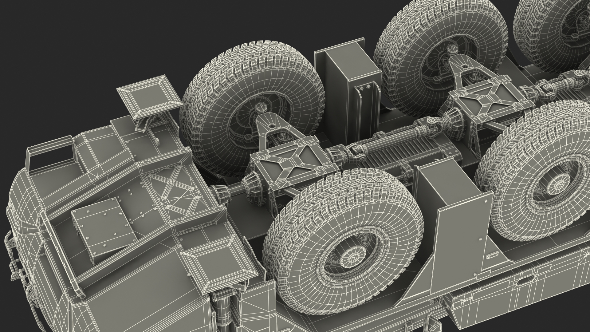 3D Compact Mobile Crane Generic model