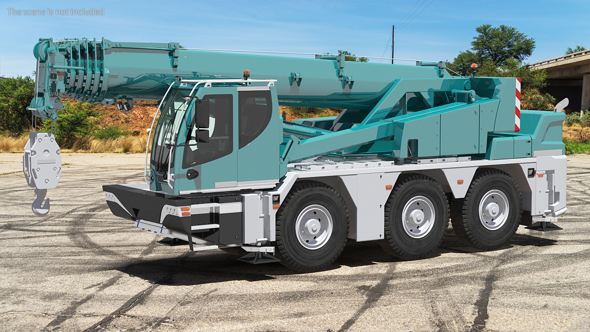 3D Compact Mobile Crane Generic model