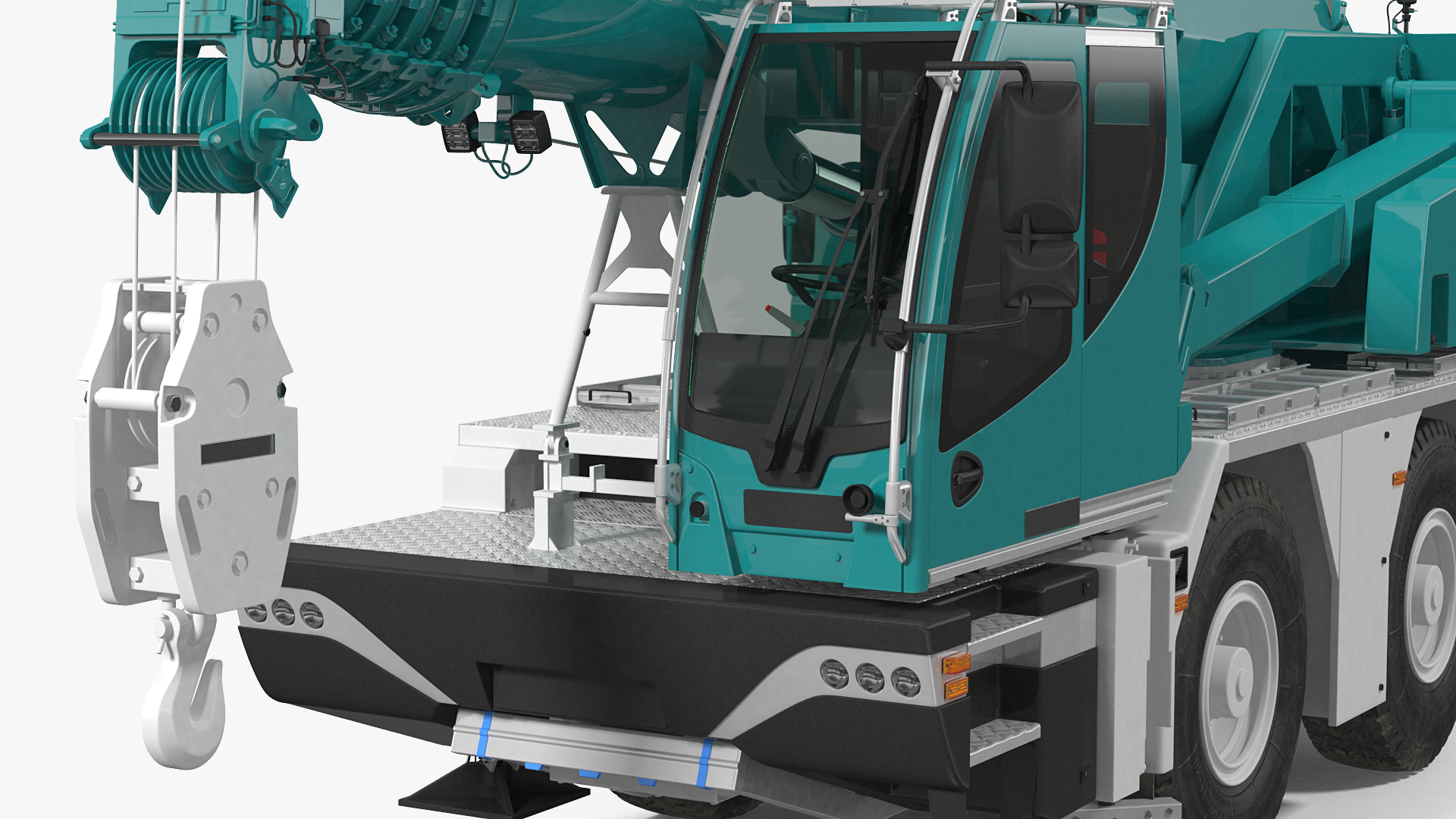 3D Compact Mobile Crane Generic model