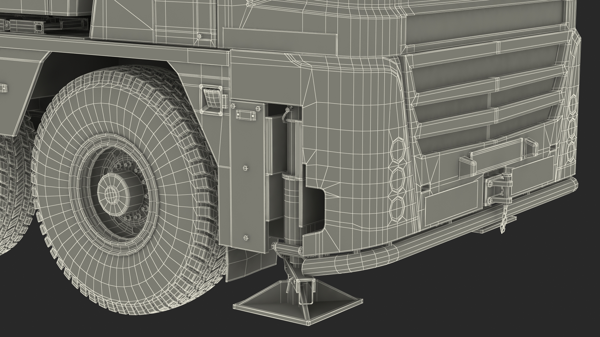 3D Compact Mobile Crane Generic model