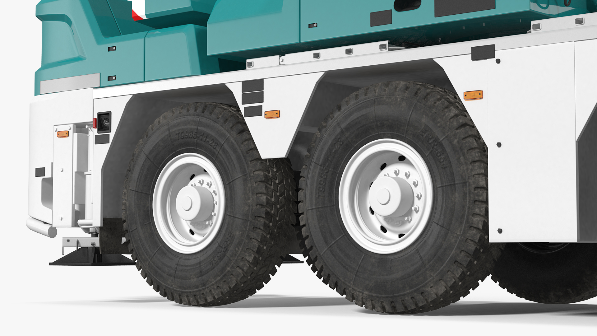 3D Compact Mobile Crane Generic model