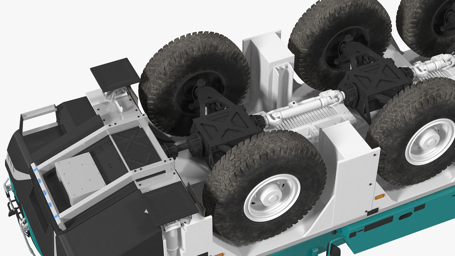 3D Compact Mobile Crane Generic model