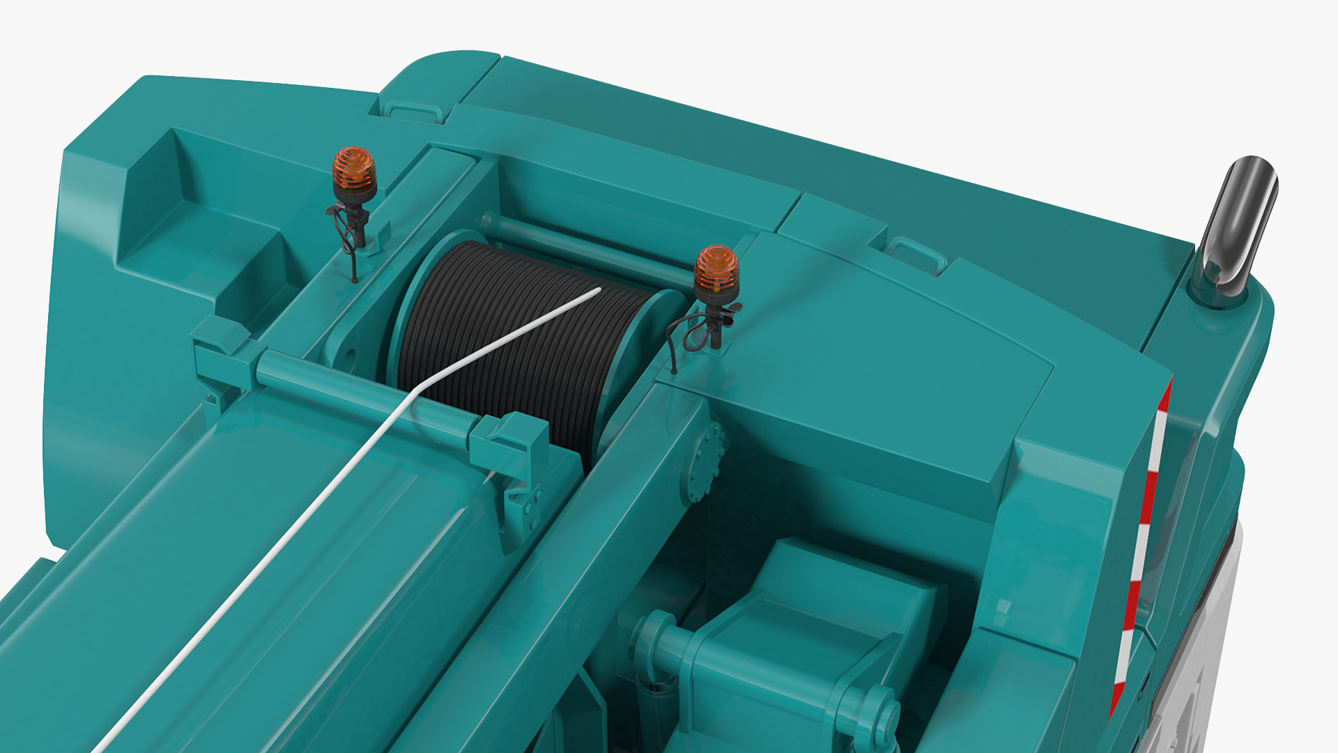 3D Compact Mobile Crane Generic model