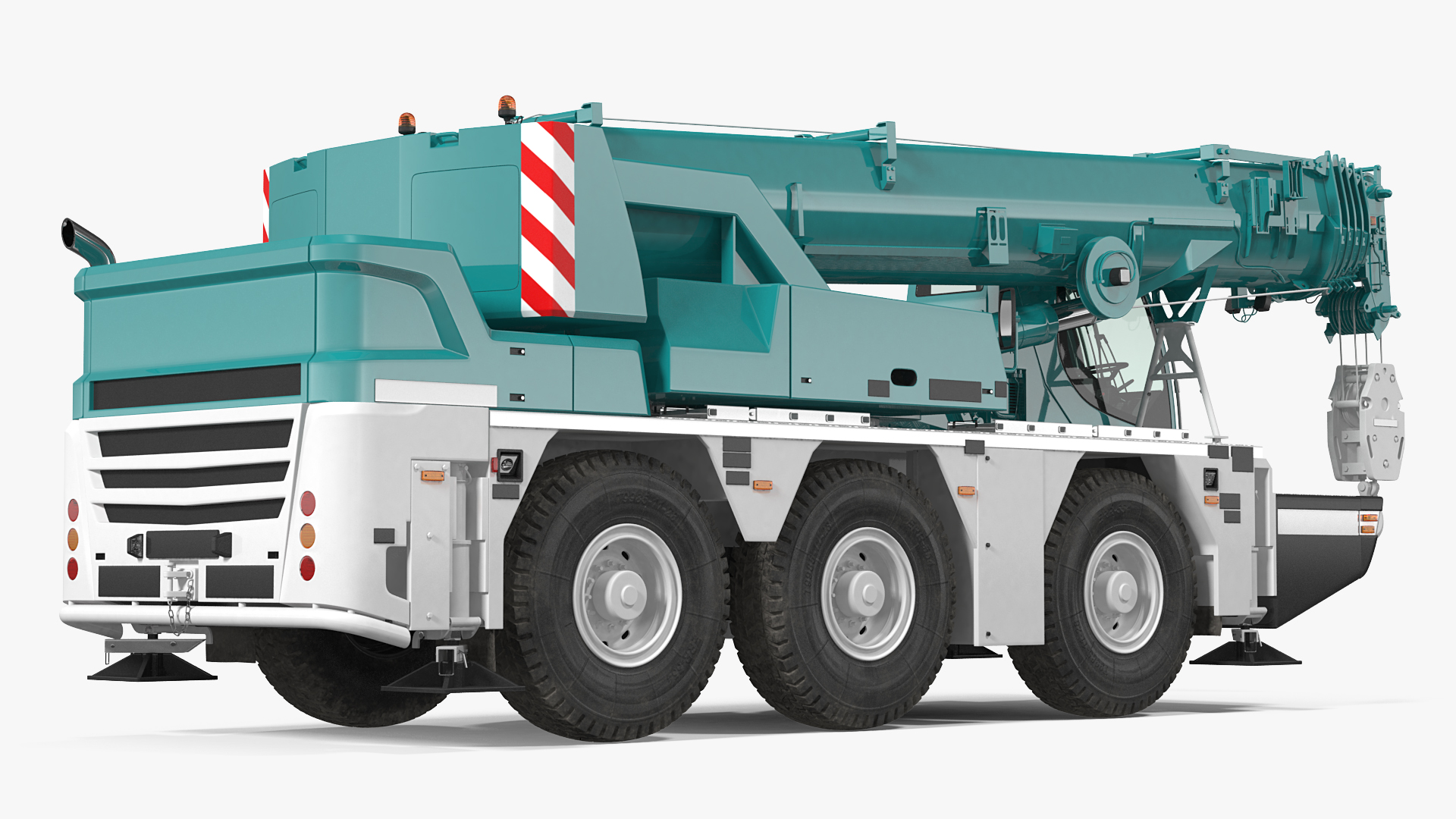 3D Compact Mobile Crane Generic model