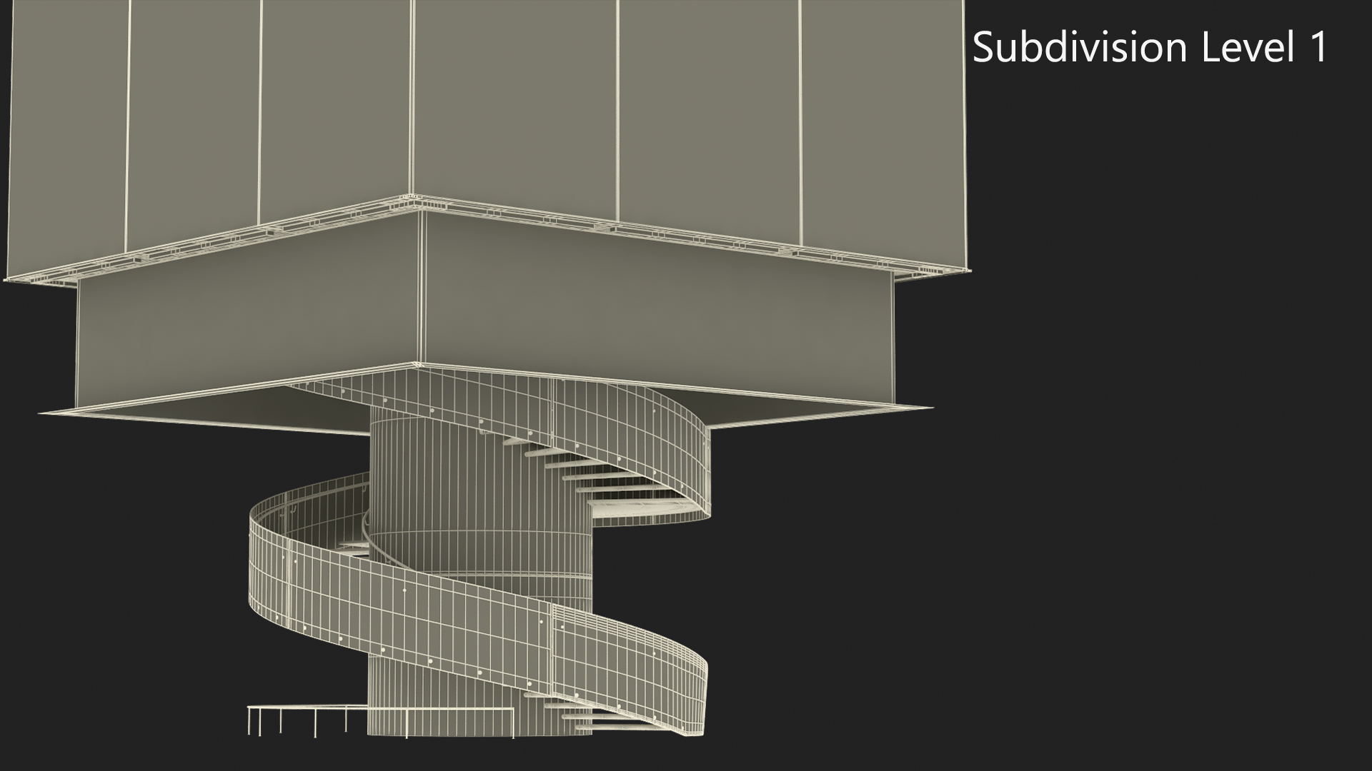 3D Cube Glass Entrance to the Apple Store model