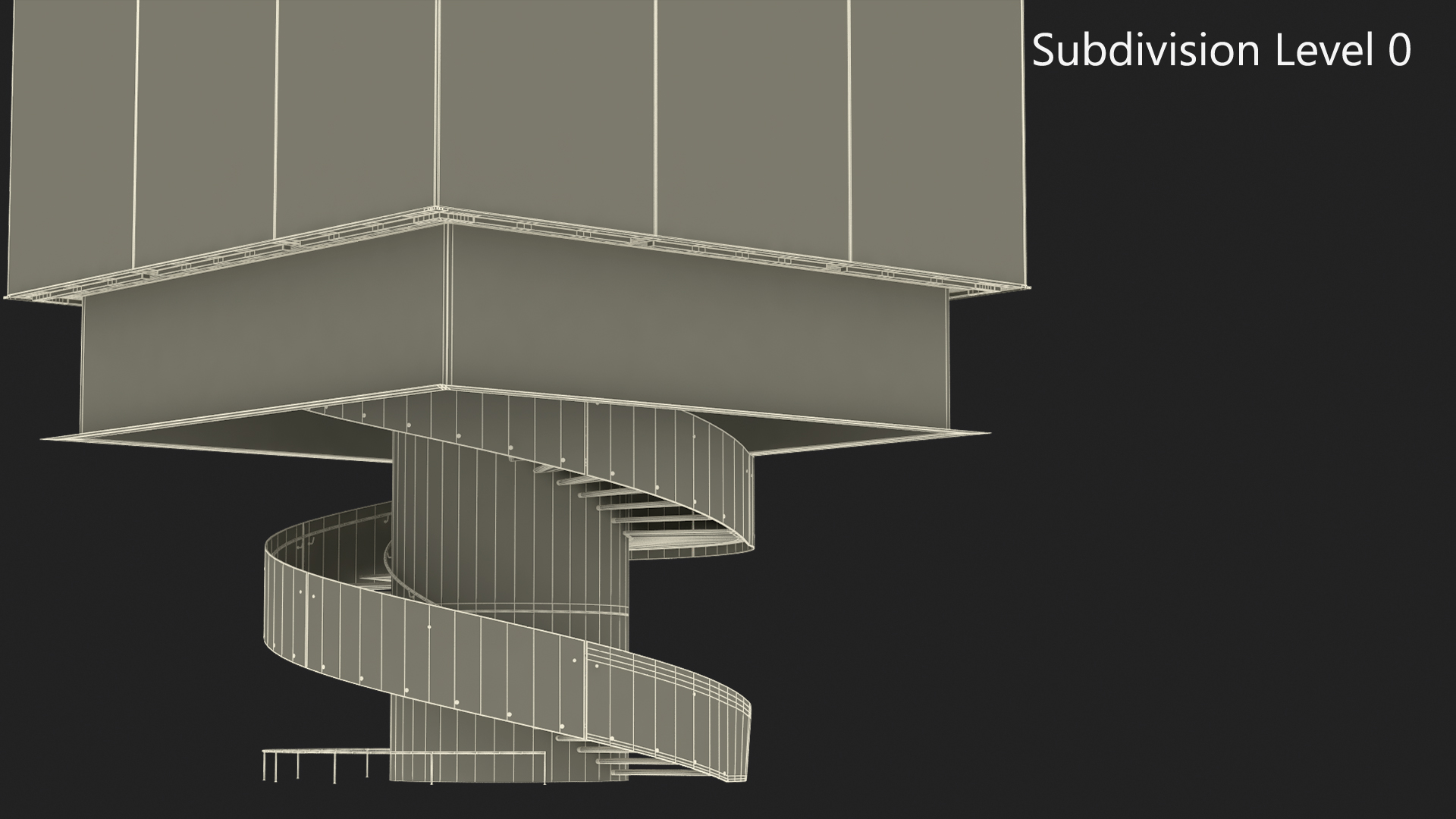 3D Cube Glass Entrance to the Apple Store model