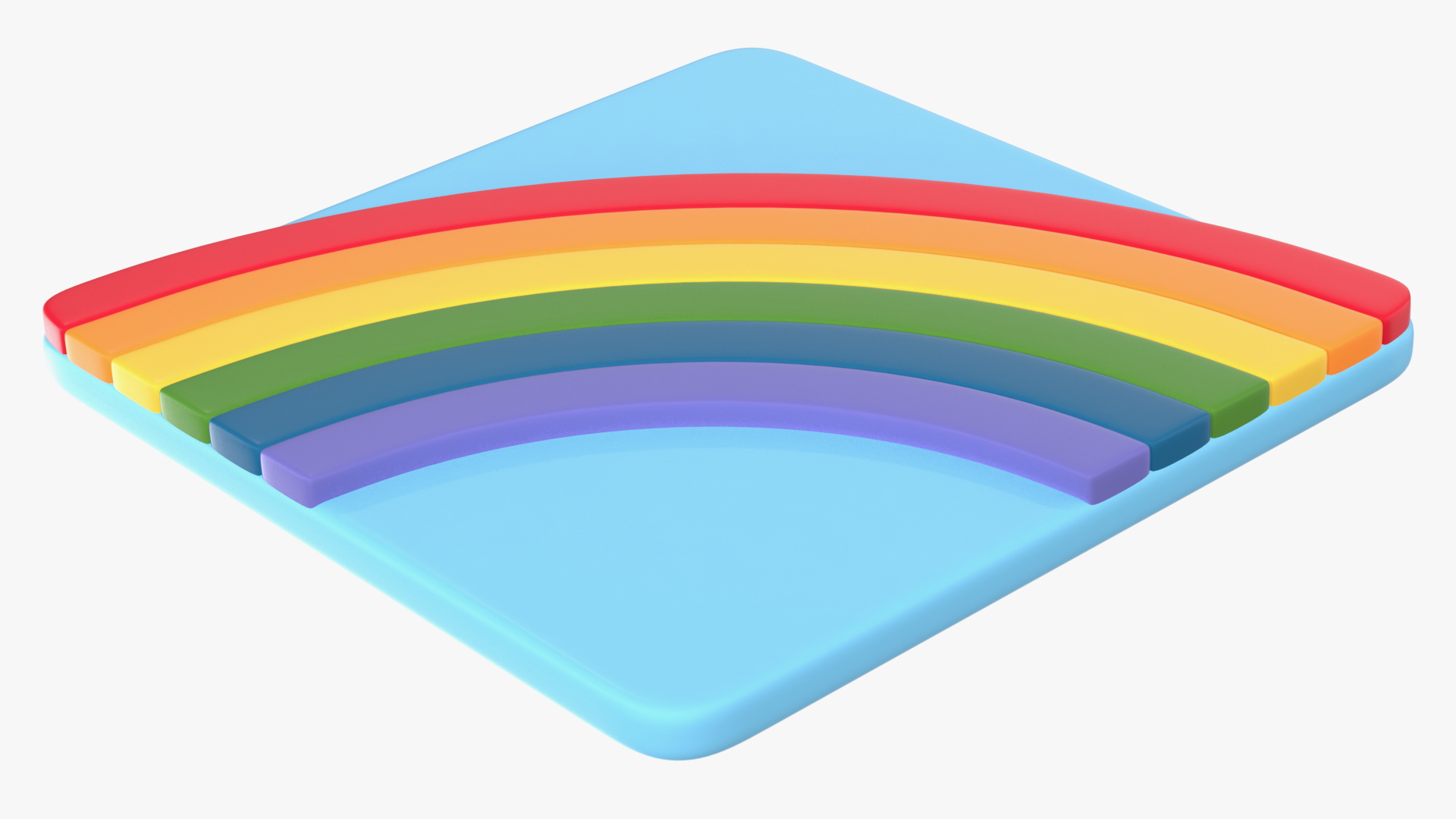 3D Rainbow Emoji model