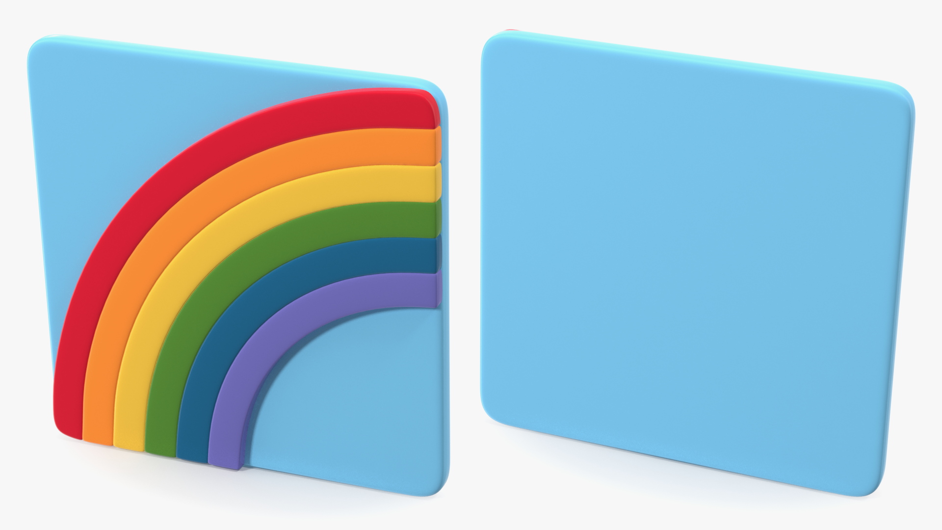 3D Rainbow Emoji model
