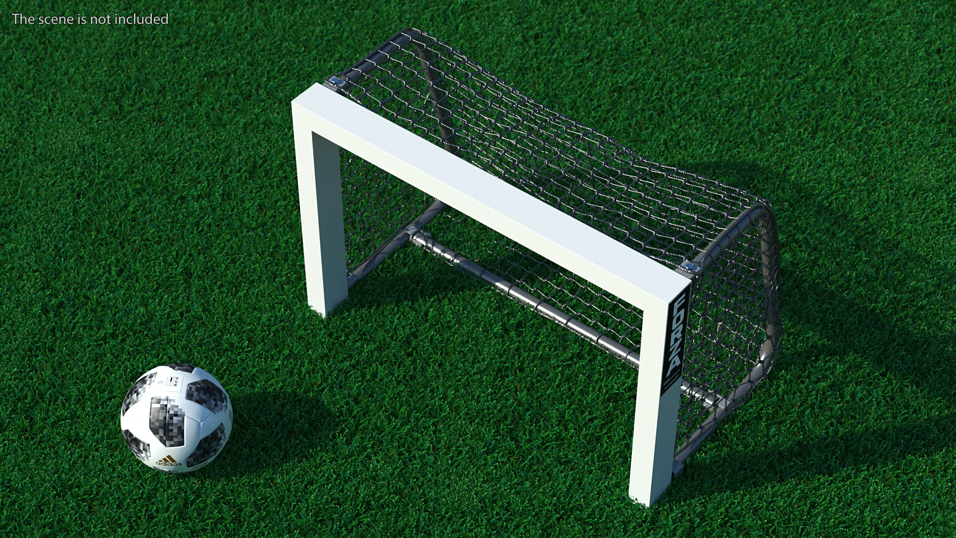 3D model Mini Target Soccer Goal FORZA Black