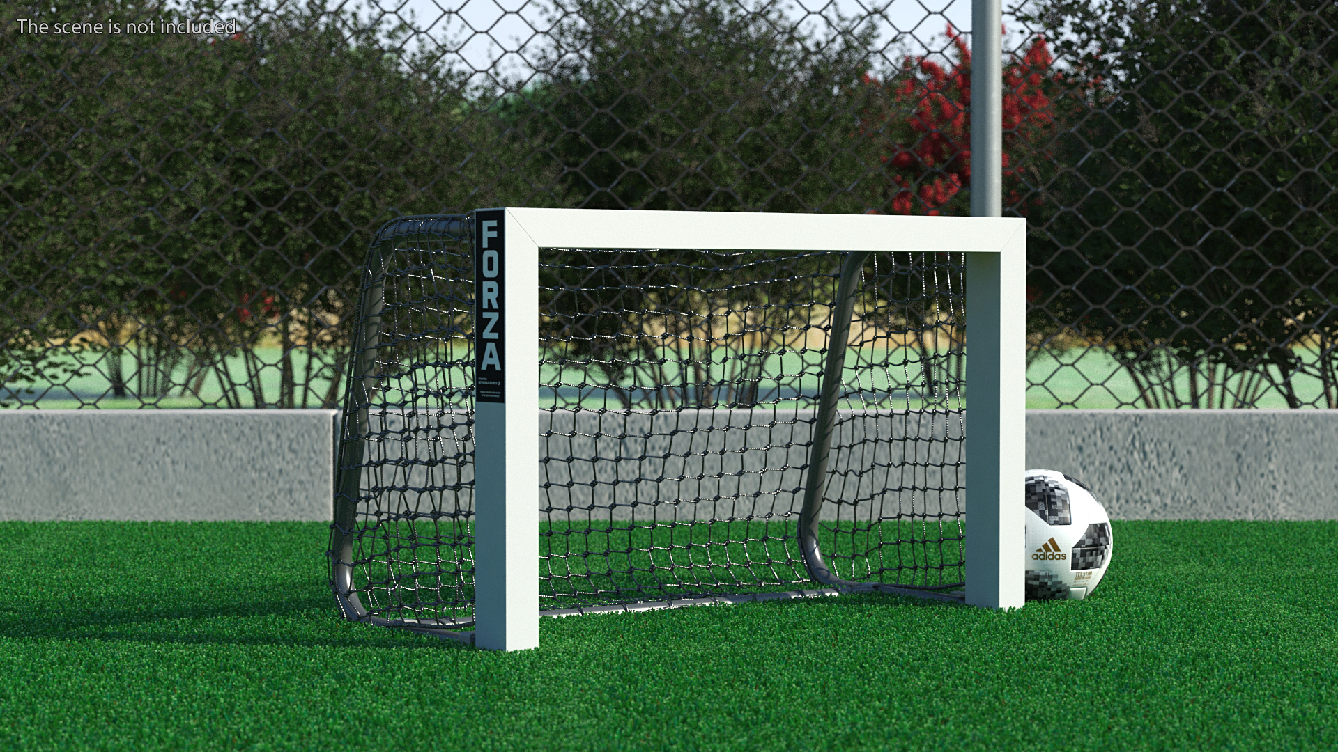 3D model Mini Target Soccer Goal FORZA Black