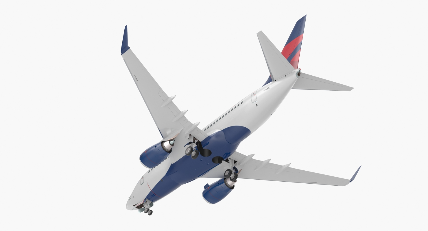 3D model Boeing 737 600 Delta Air Lines