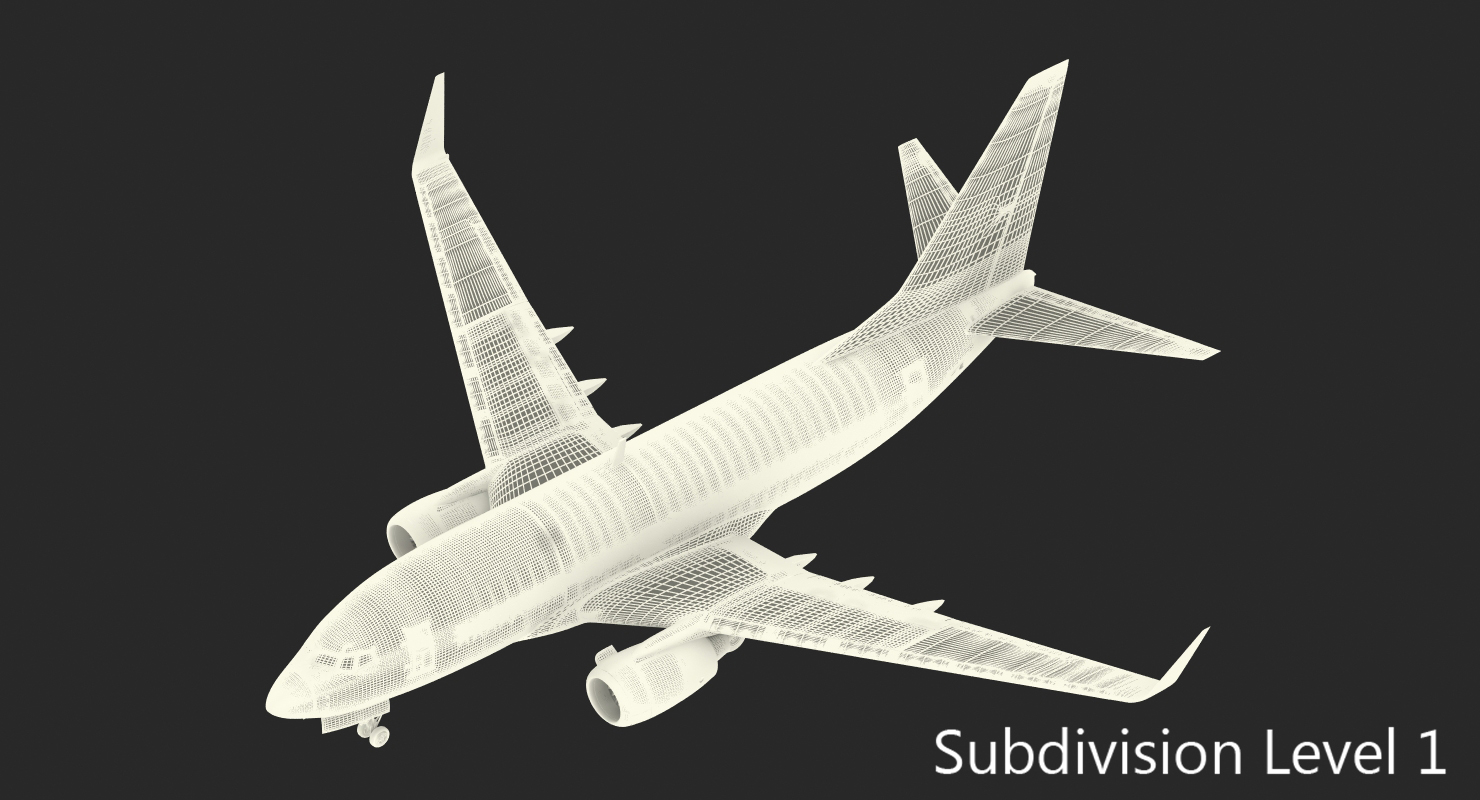 3D model Boeing 737 600 Delta Air Lines