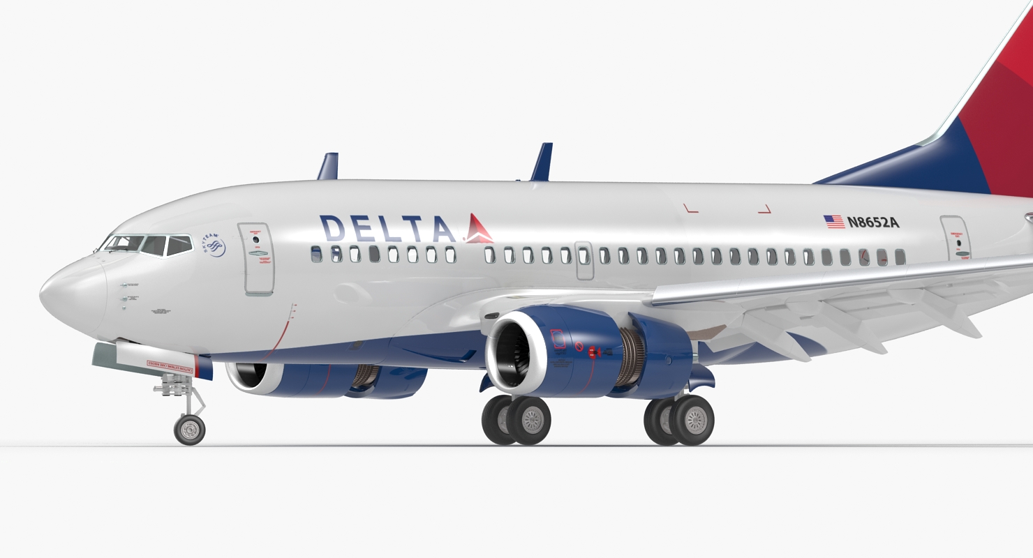 3D model Boeing 737 600 Delta Air Lines