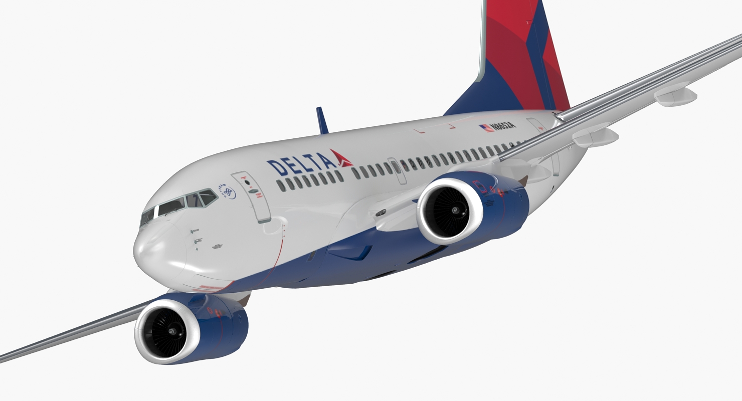3D model Boeing 737 600 Delta Air Lines