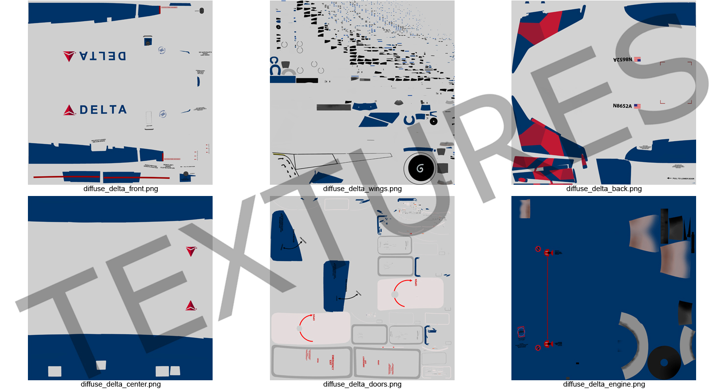 3D model Boeing 737 600 Delta Air Lines