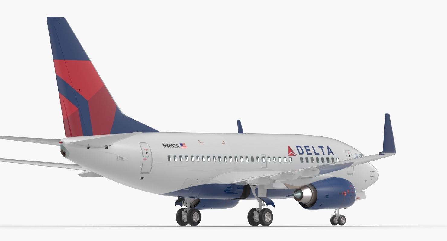 3D model Boeing 737 600 Delta Air Lines