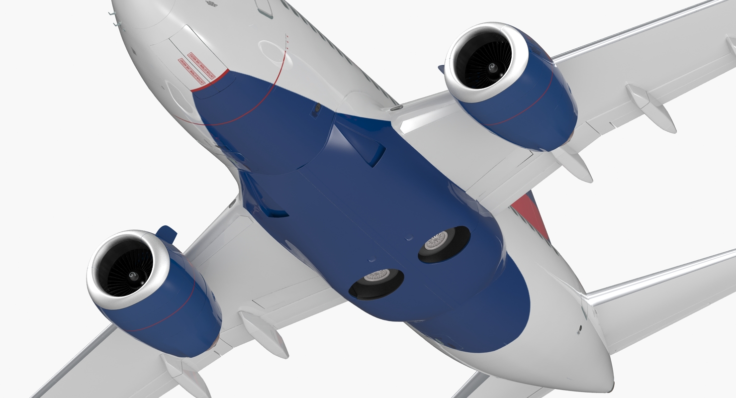 3D model Boeing 737 600 Delta Air Lines