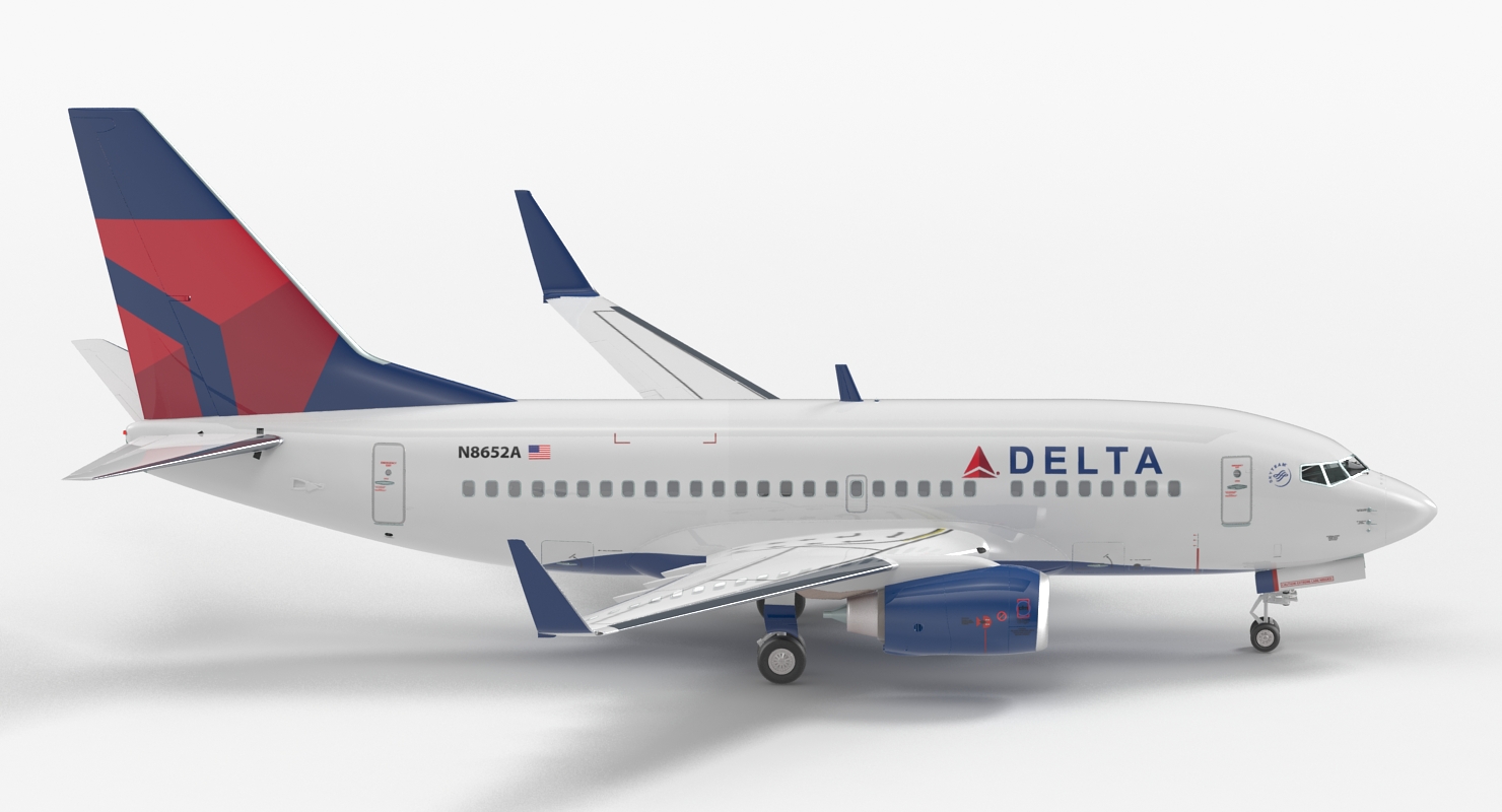 3D model Boeing 737 600 Delta Air Lines
