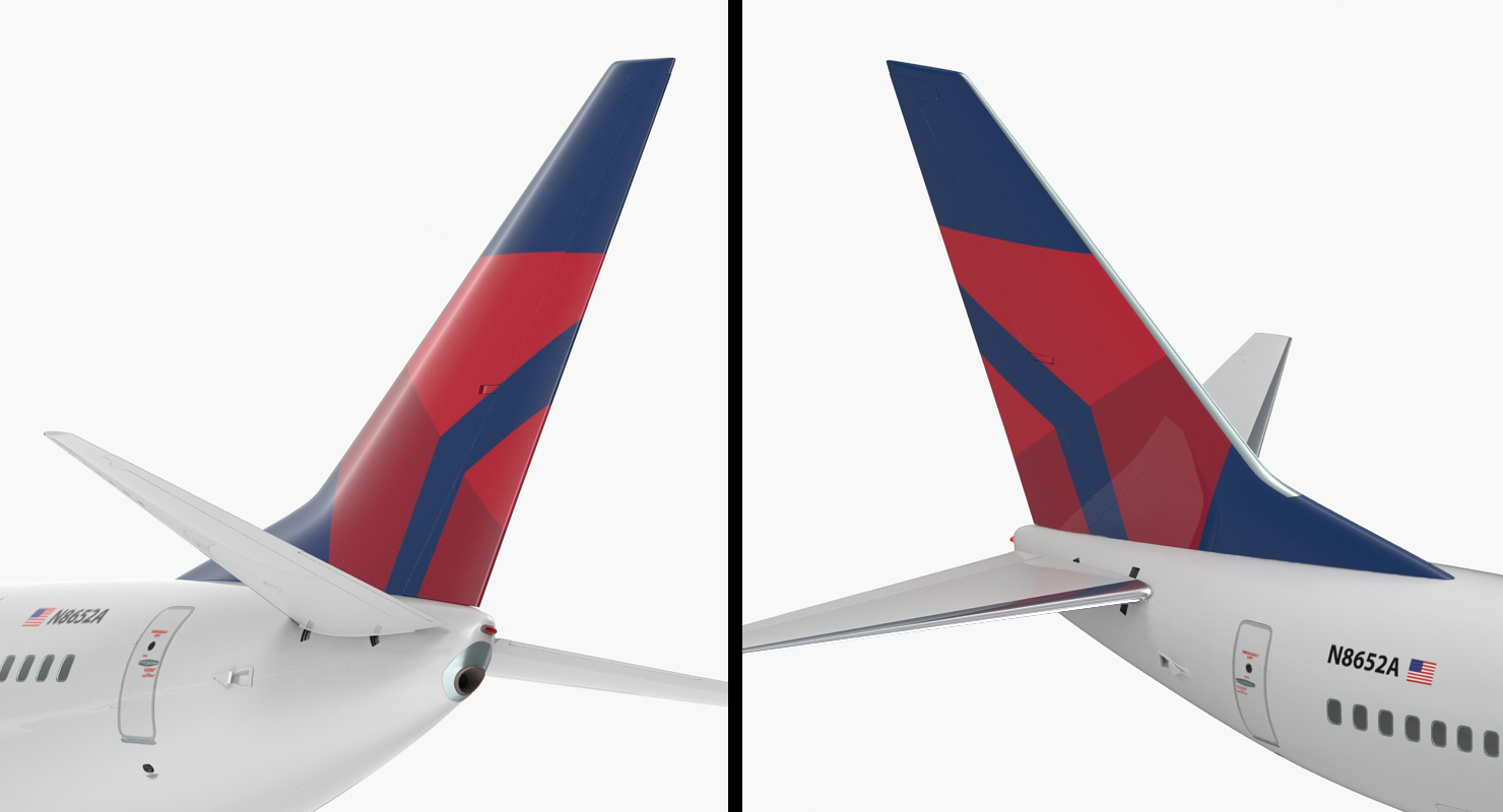 3D model Boeing 737 600 Delta Air Lines