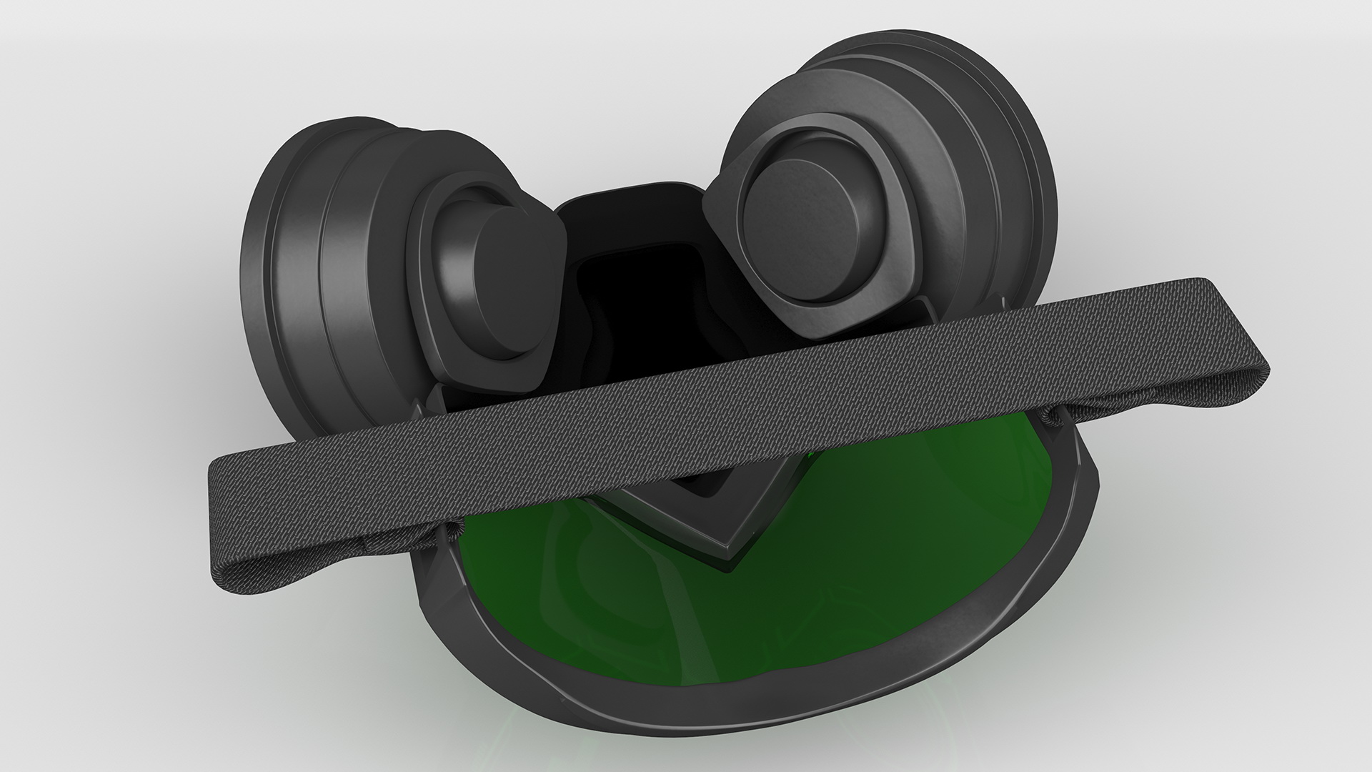 3D model Cyber Gas Mask Neon Green