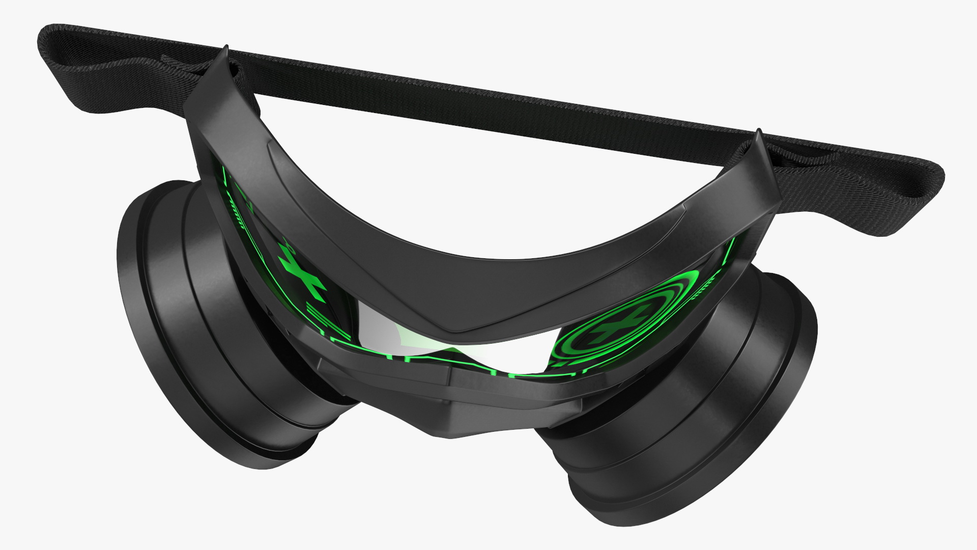 3D model Cyber Gas Mask Neon Green