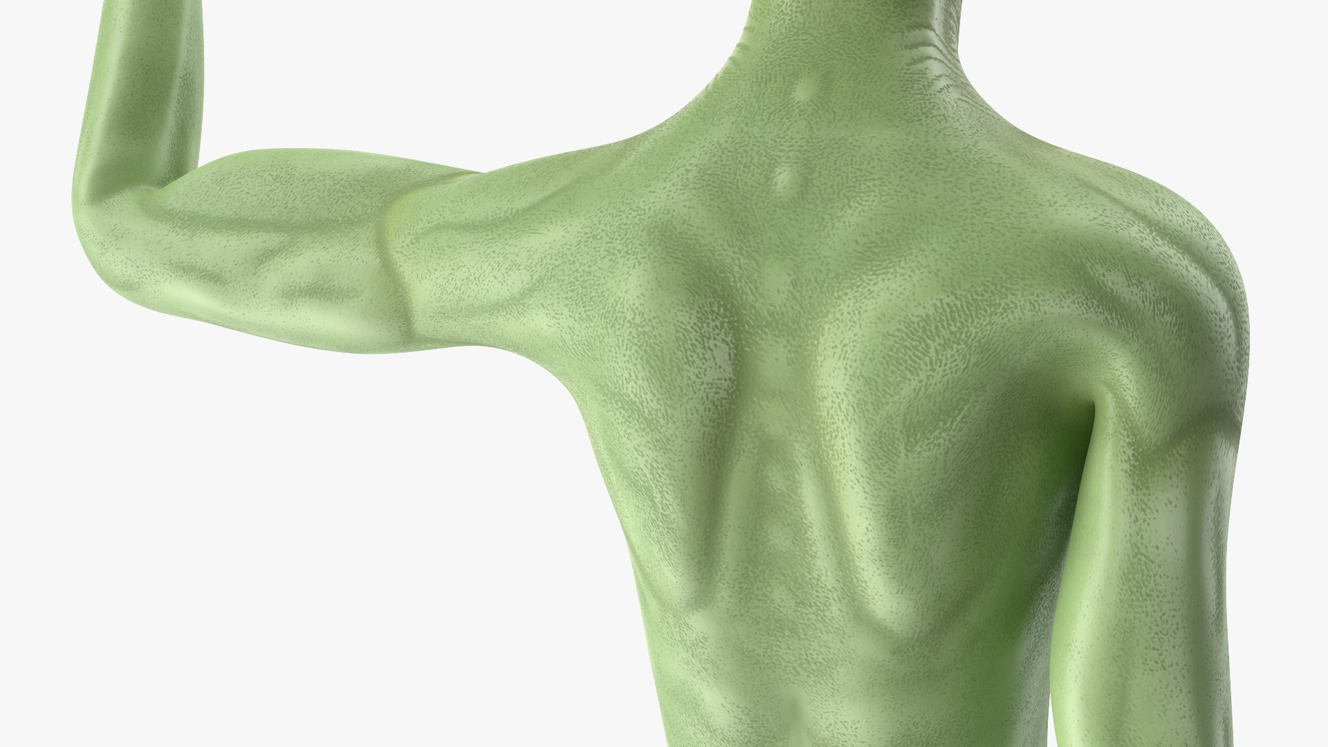 3D Cartoon Alien Greetings Pose model