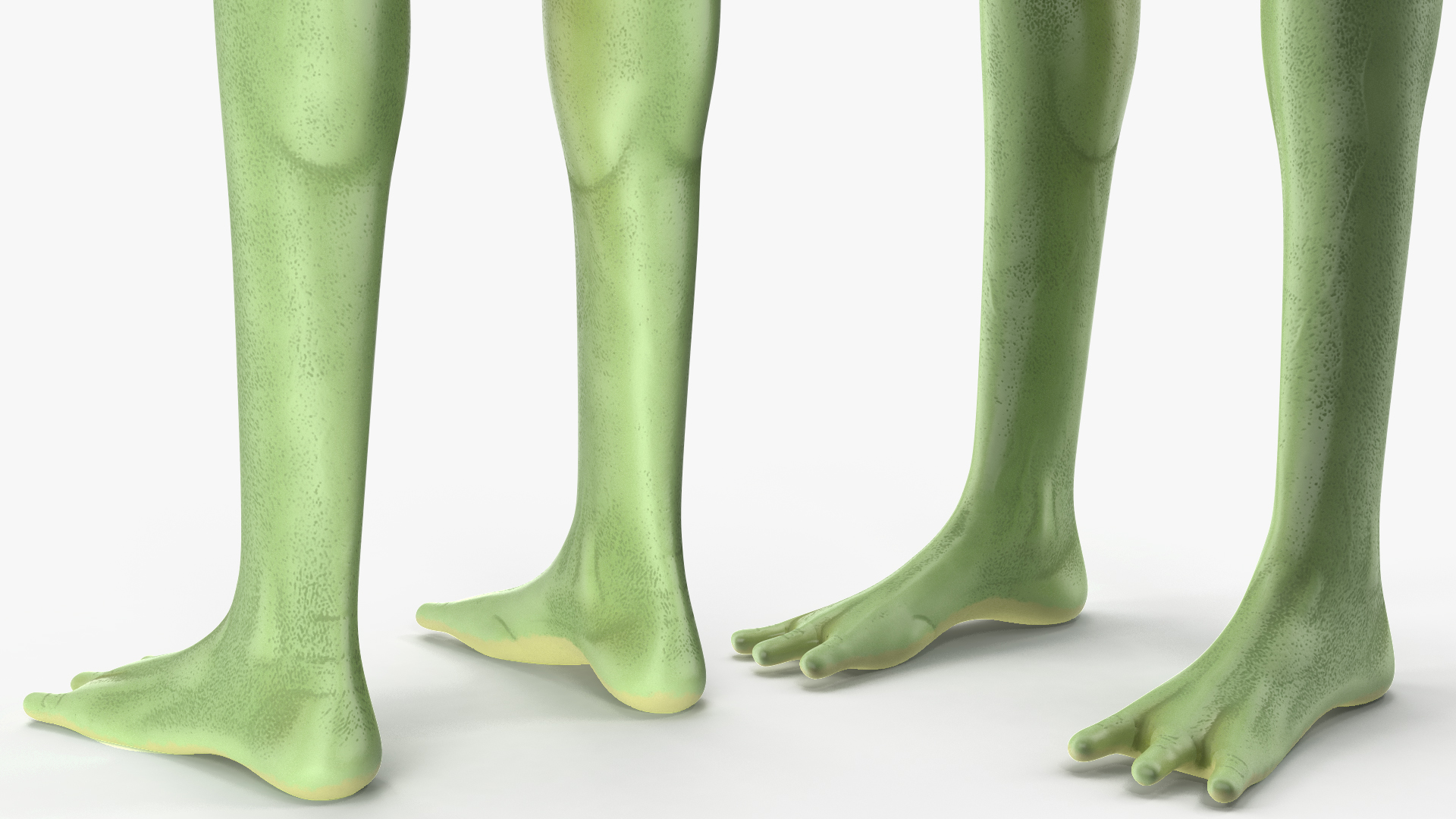3D Cartoon Alien Greetings Pose model