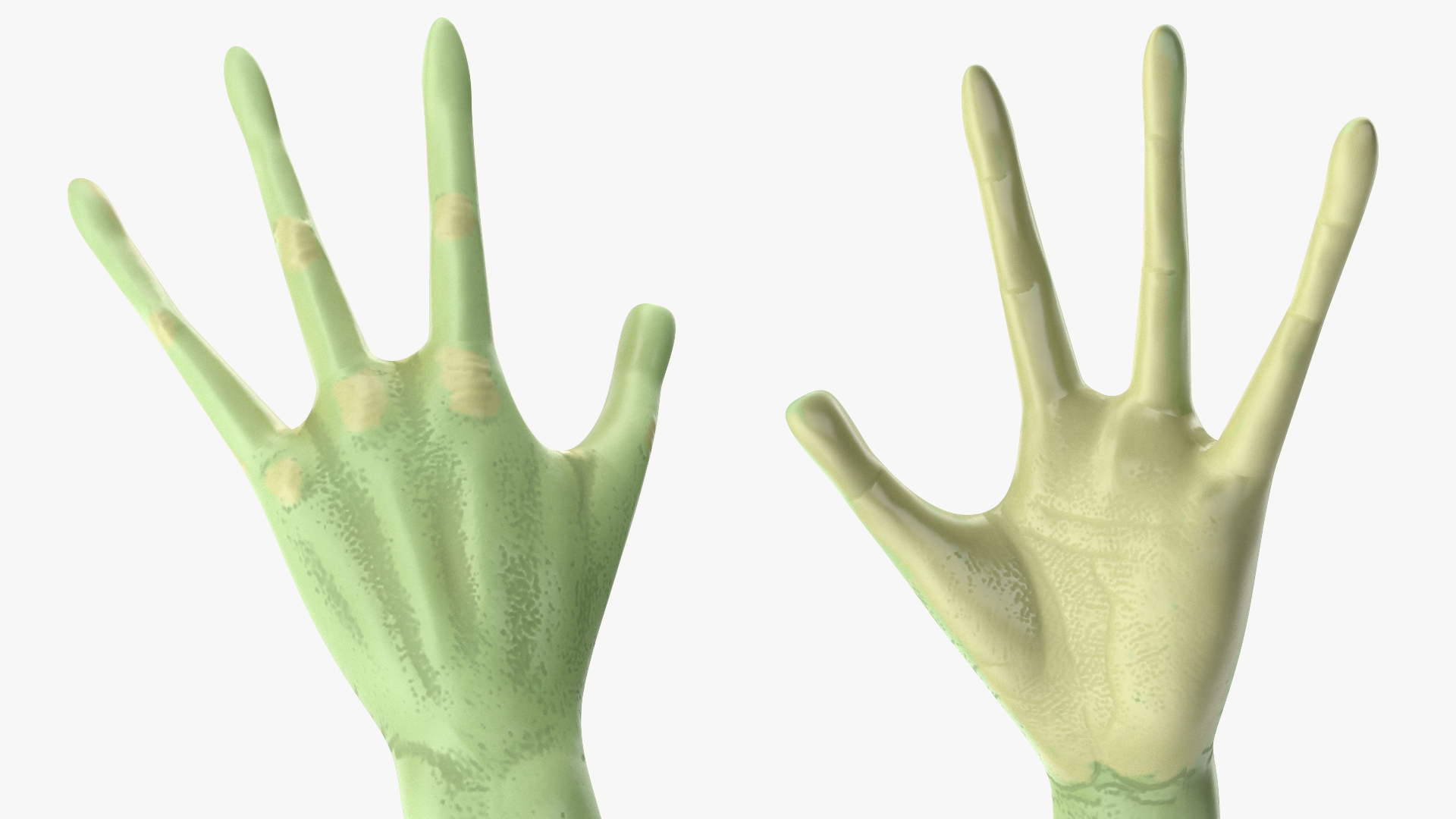 3D Cartoon Alien Greetings Pose model