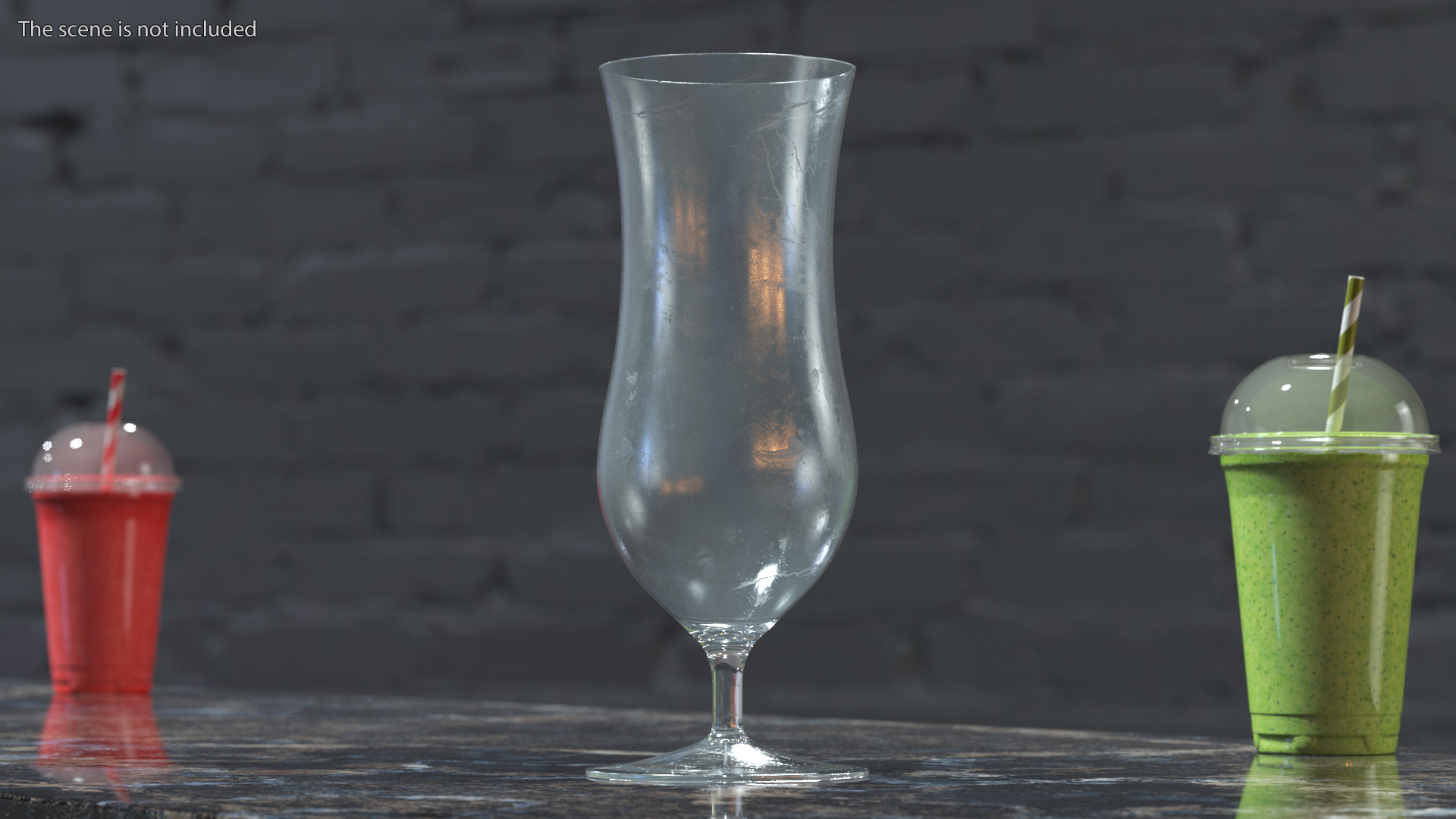 3D model Empty Cocktail Glass