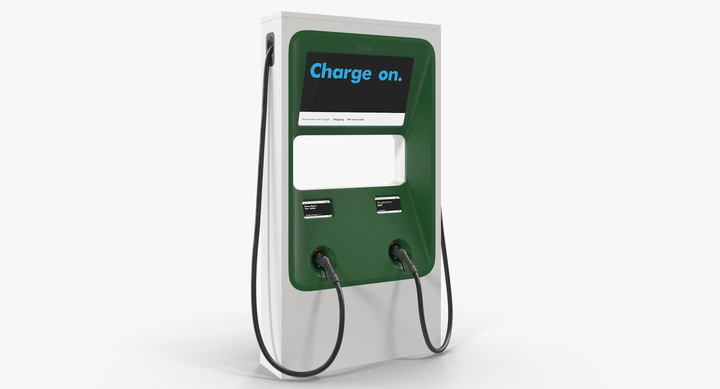 Electric Fast Vehicle Charger Generic 3D