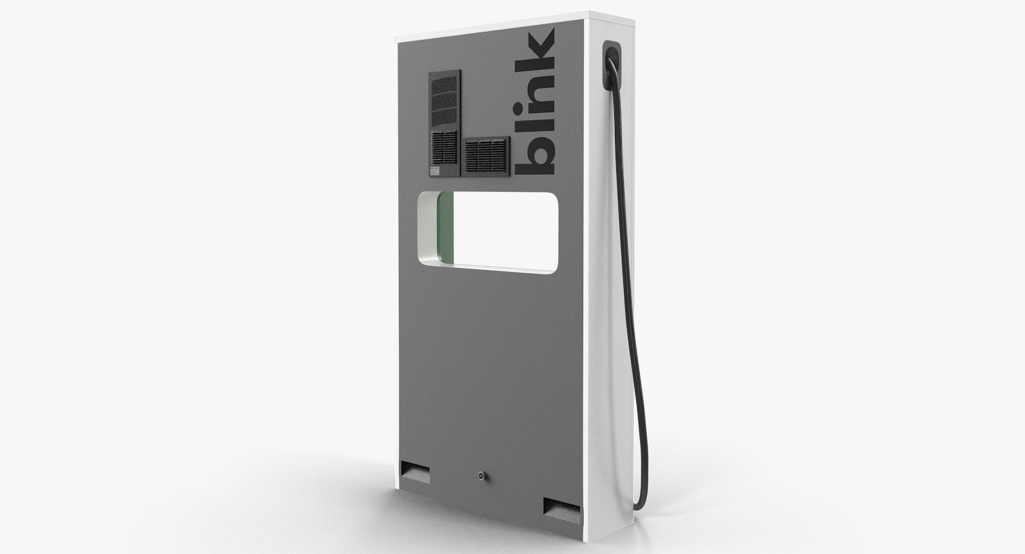 Electric Fast Vehicle Charger Generic 3D