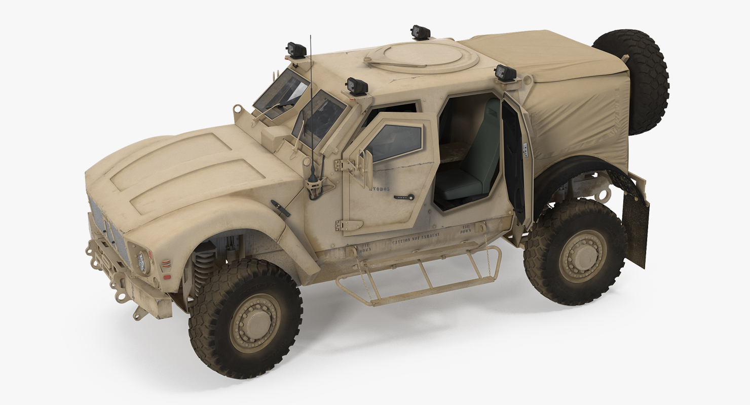 Oshkosh M ATV Protected Military Vehicle Rigged 3D