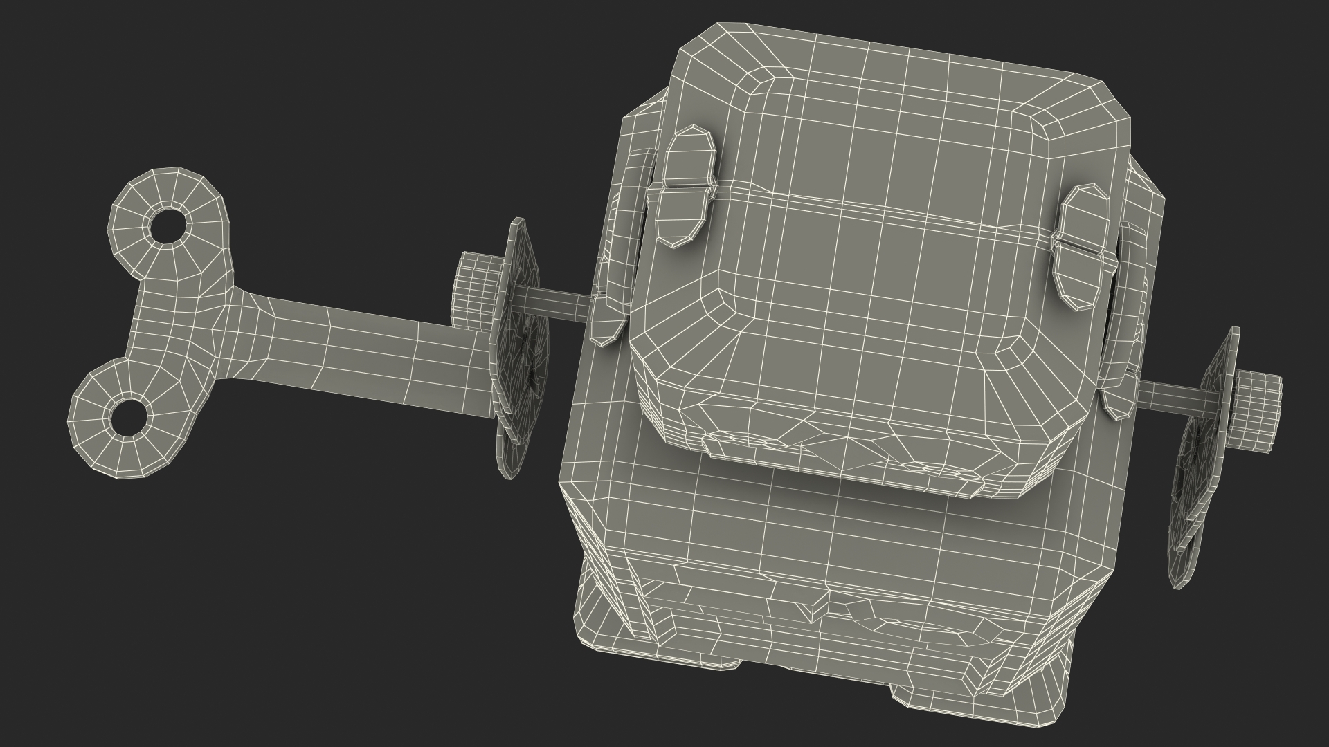 3D Tin Toy Retro Robot Rigged