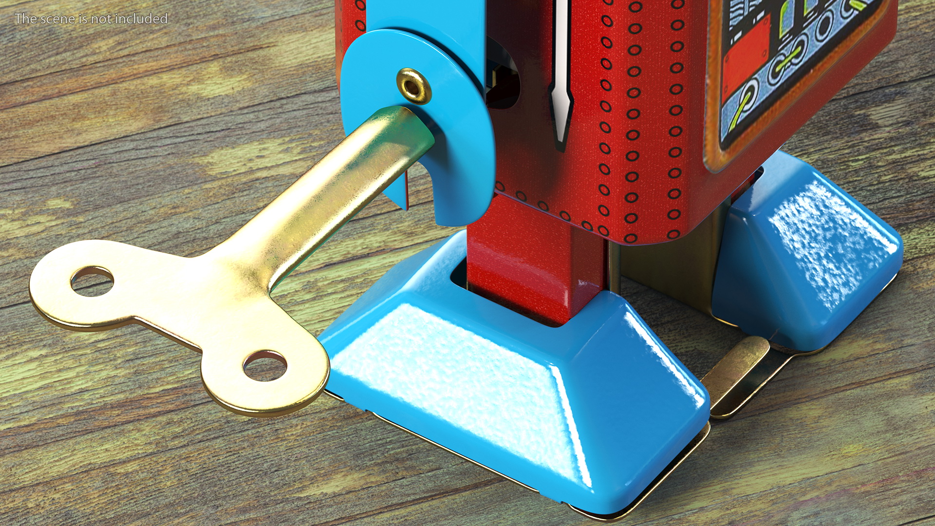 3D Tin Toy Retro Robot Rigged