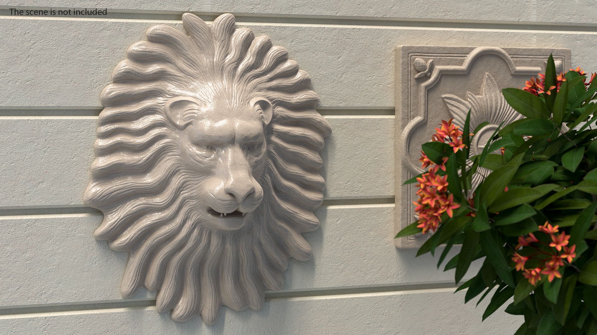 Lion Wall Sculpture 3D model