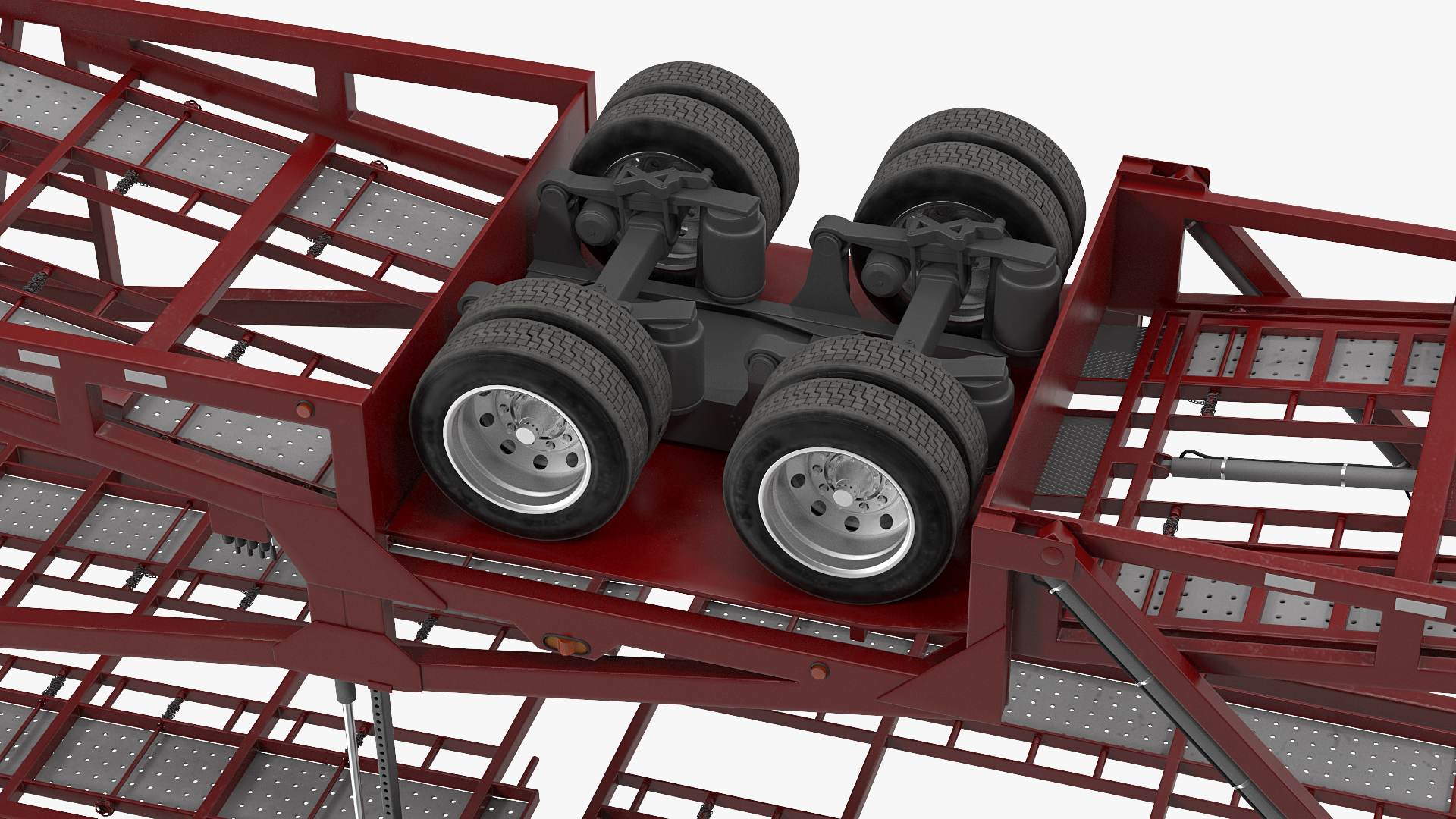 3D Freightliner 122SD with Hauler Trailer model