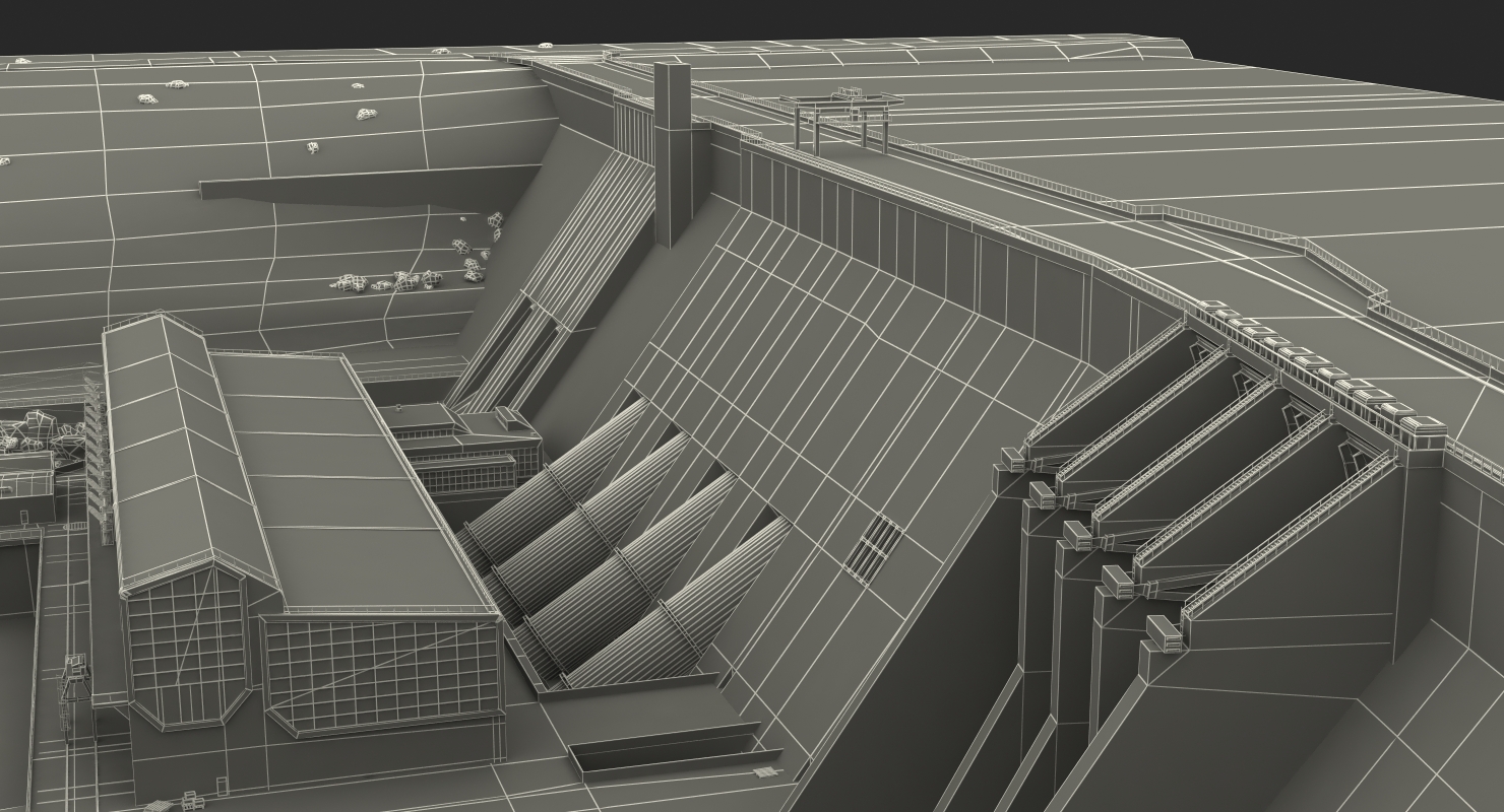 Hydroelectric Dam 3D