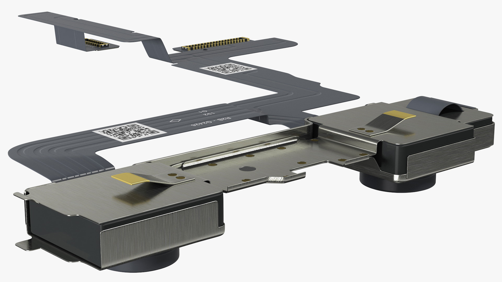 Smartphone Double Front Camera Module 3D