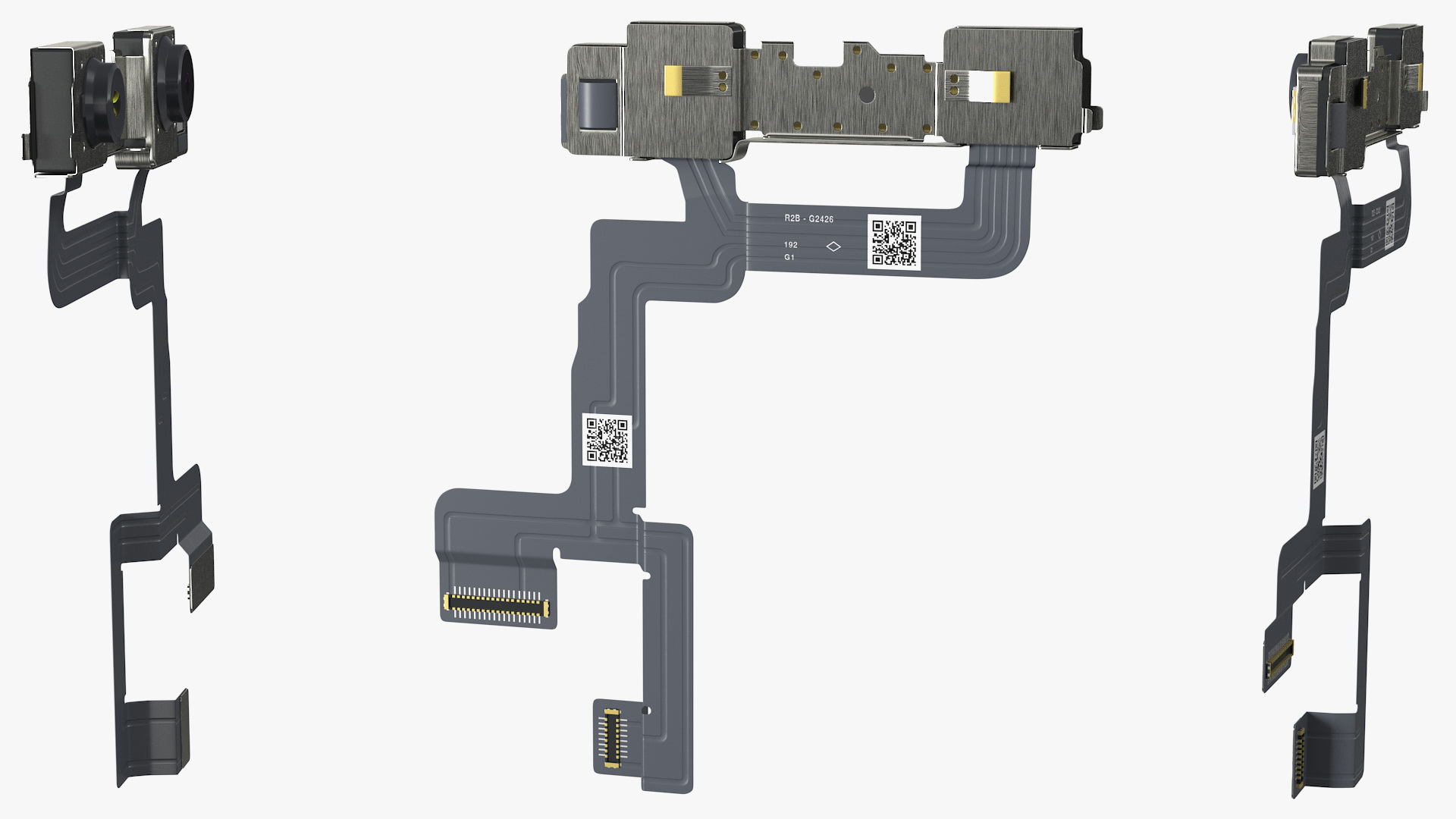 Smartphone Double Front Camera Module 3D